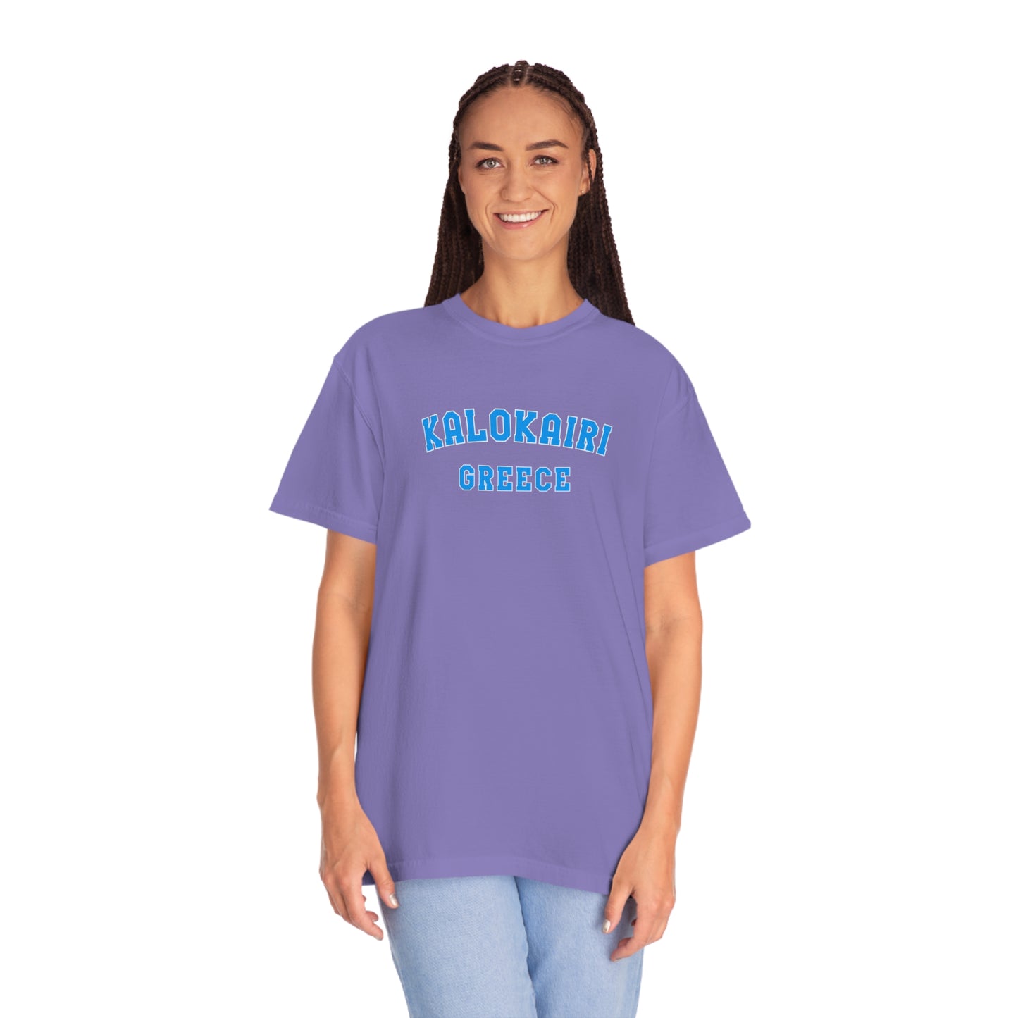 Kalokairi Blue Text Comfort Colors T-Shirt