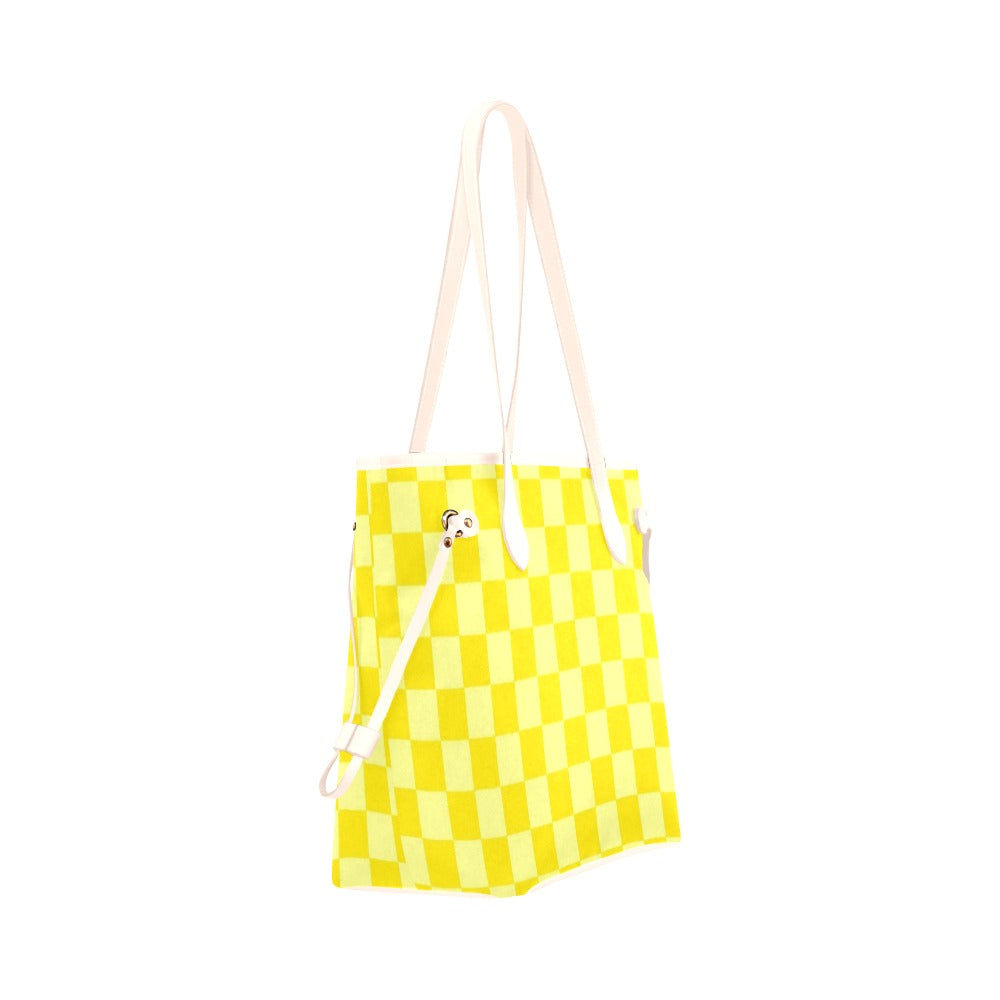 Lemon Check Tote Bag