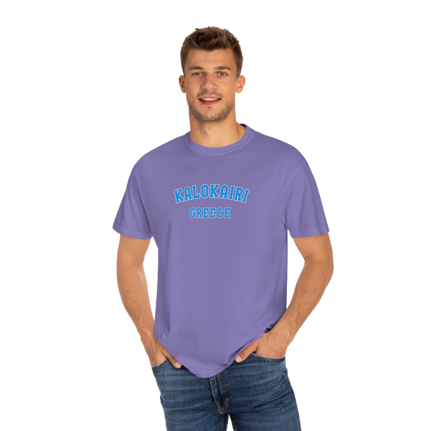 Kalokairi Blue Text Comfort Colors T-Shirt
