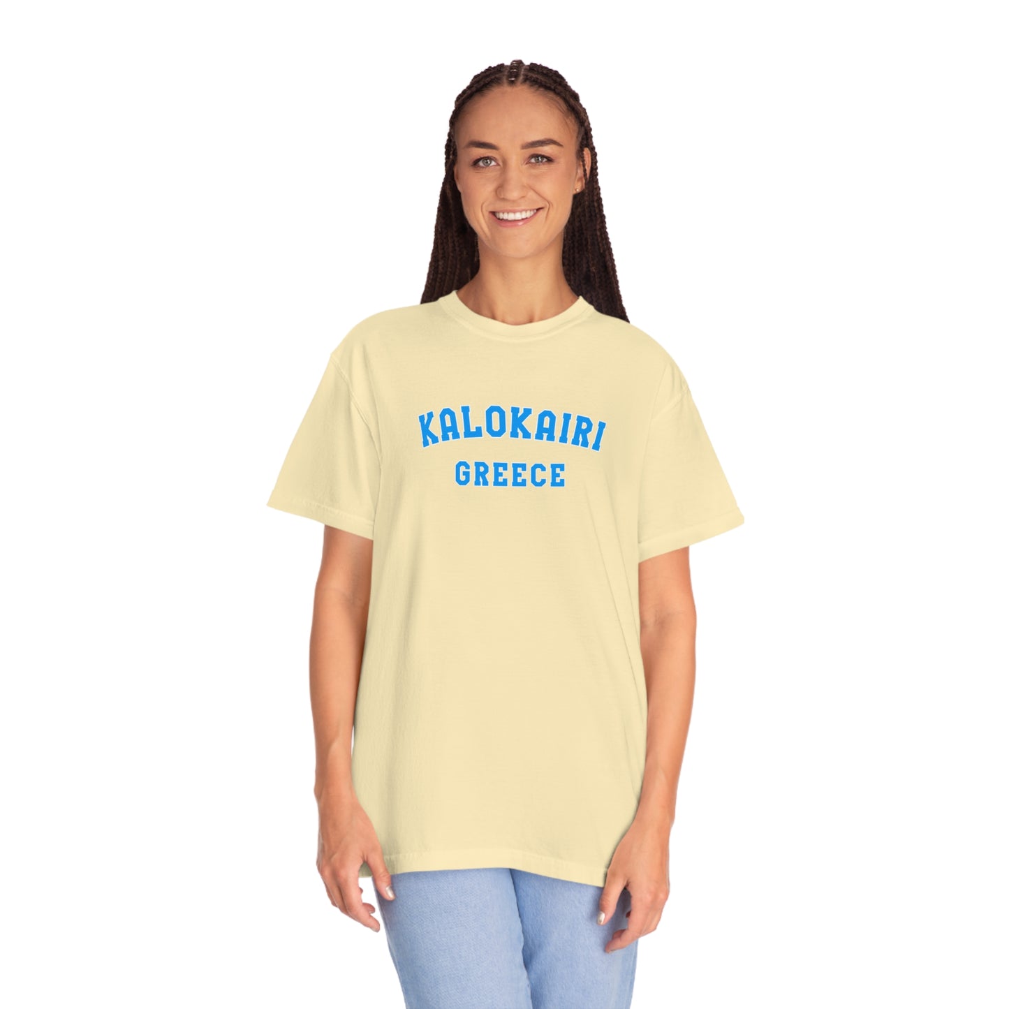 Kalokairi Blue Text Comfort Colors T-Shirt