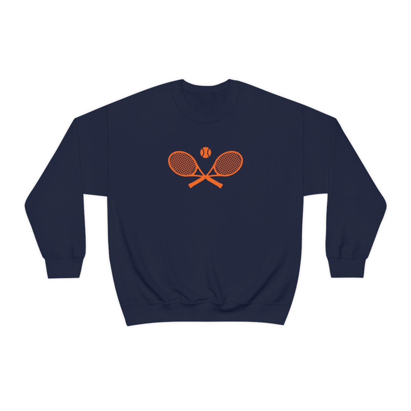 Preppy Orange Tennis Sweatshirt