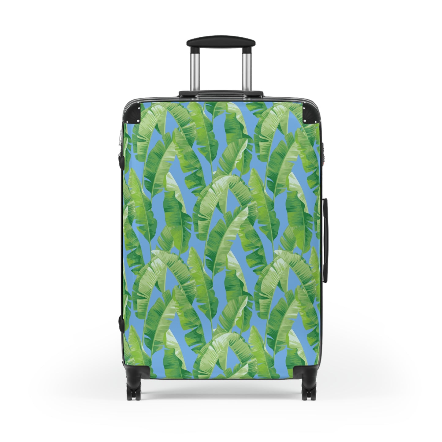 Banana Leaf on Blue Suitcases