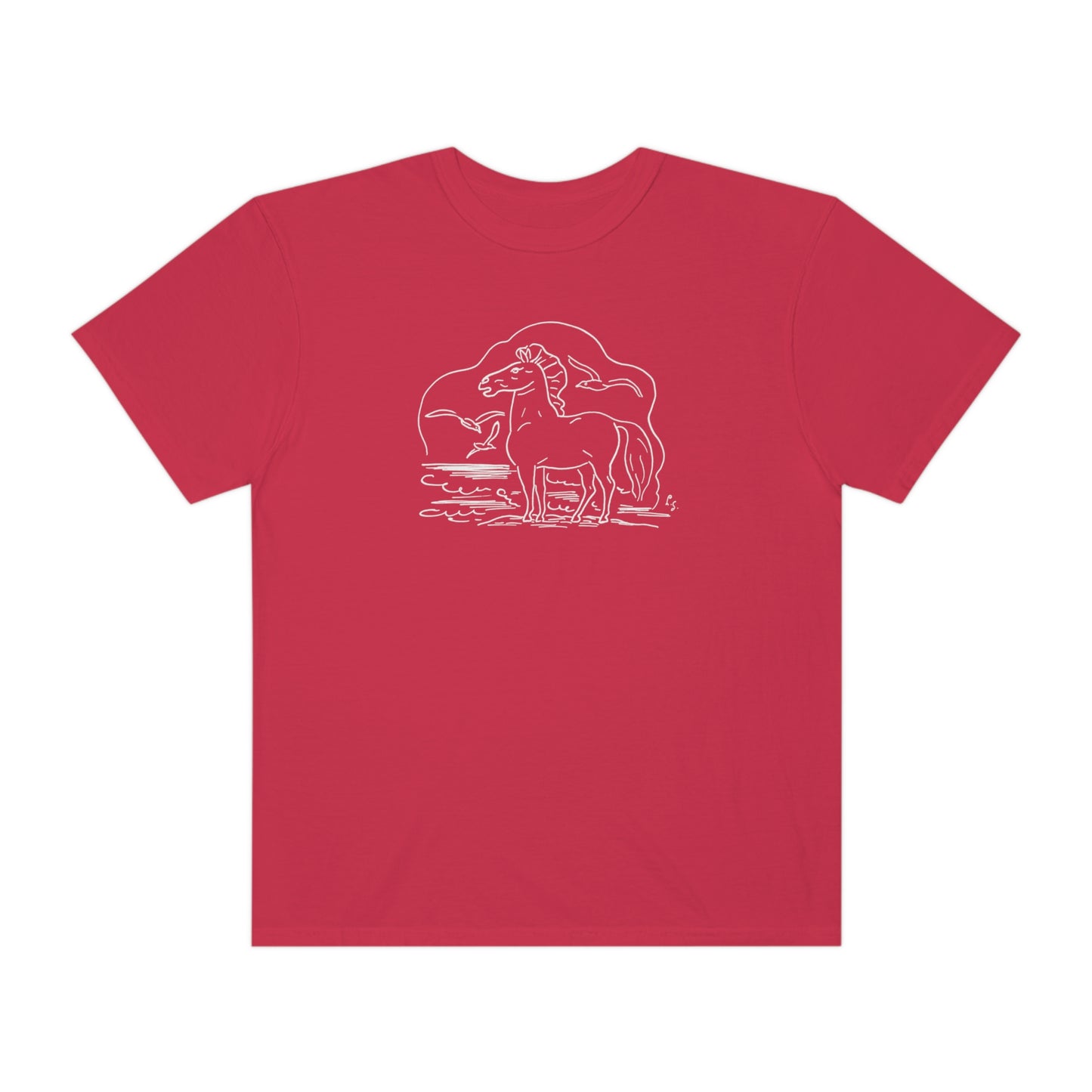 Horse on the Beach Comfort Colors T-Shirt