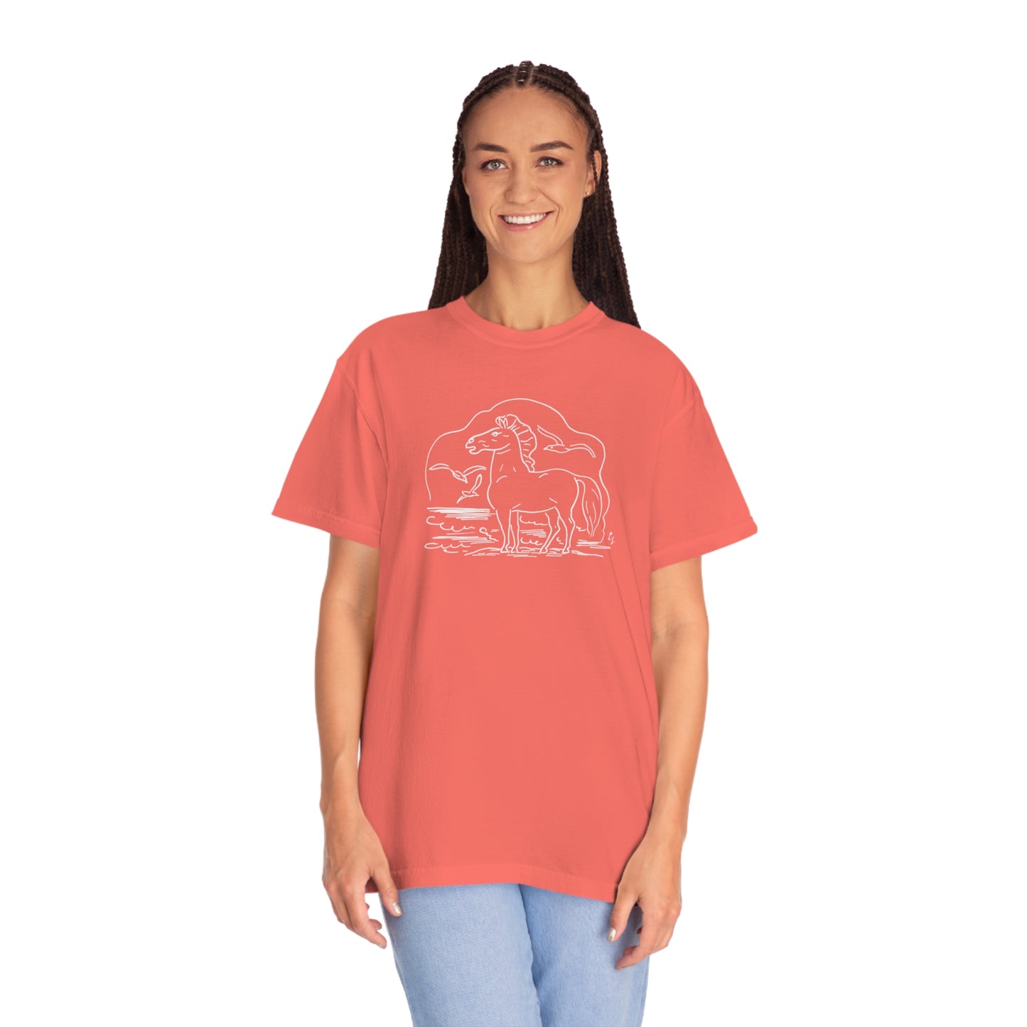 Horse on the Beach Comfort Colors T-Shirt