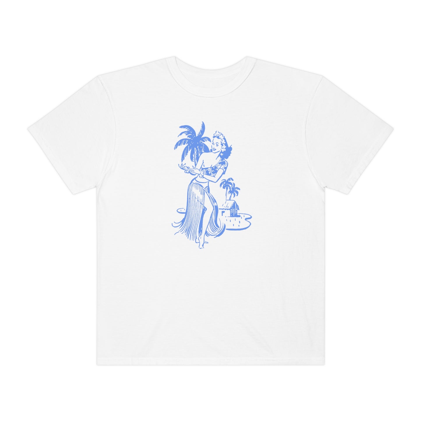 Blue Hula Girl Comfort Colors T-Shirt