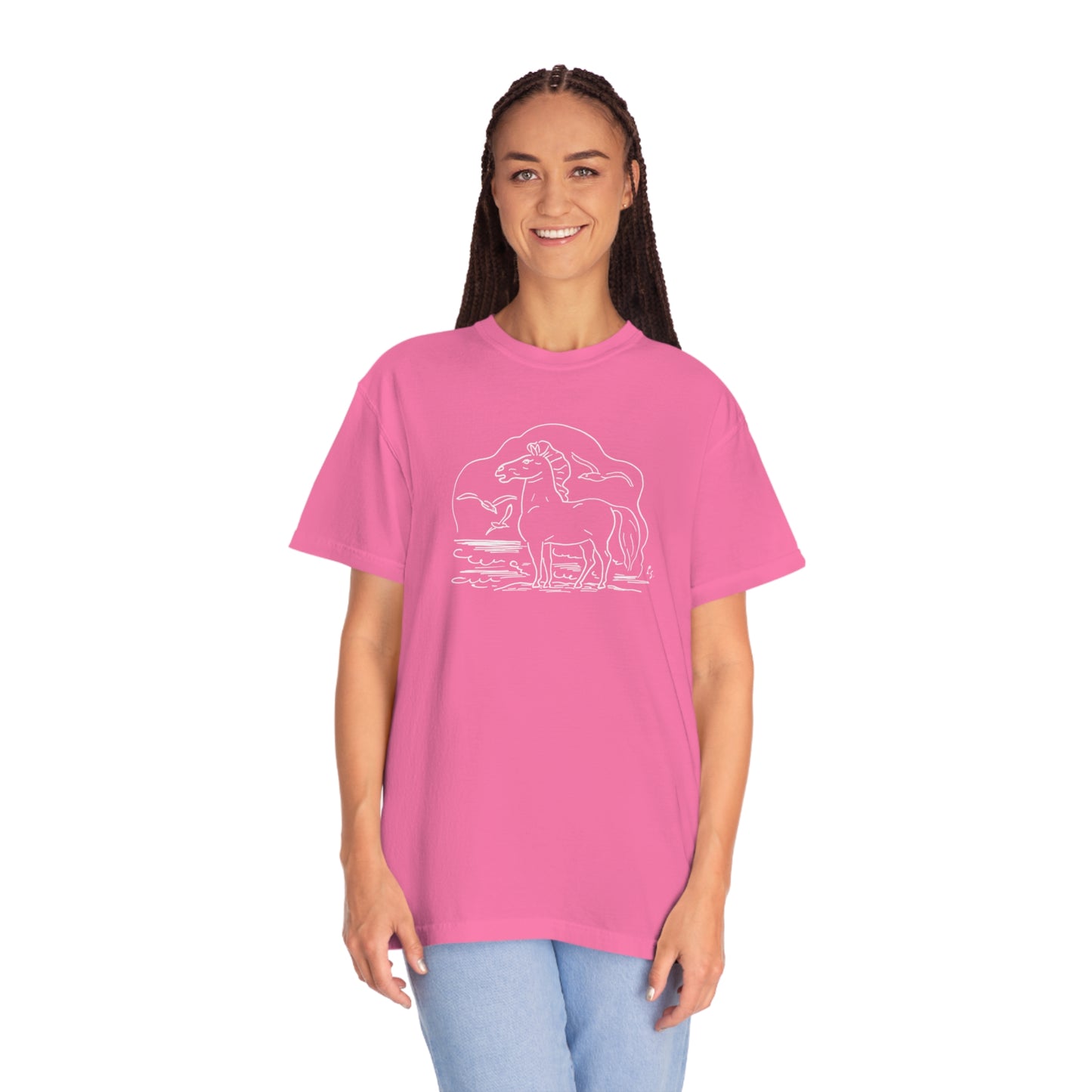 Horse on the Beach Comfort Colors T-Shirt