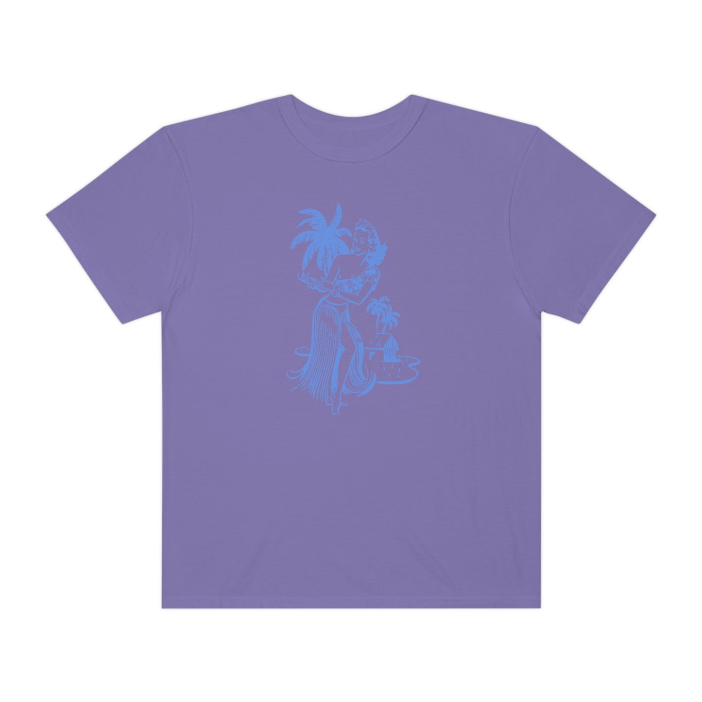 Blue Hula Girl Comfort Colors T-Shirt
