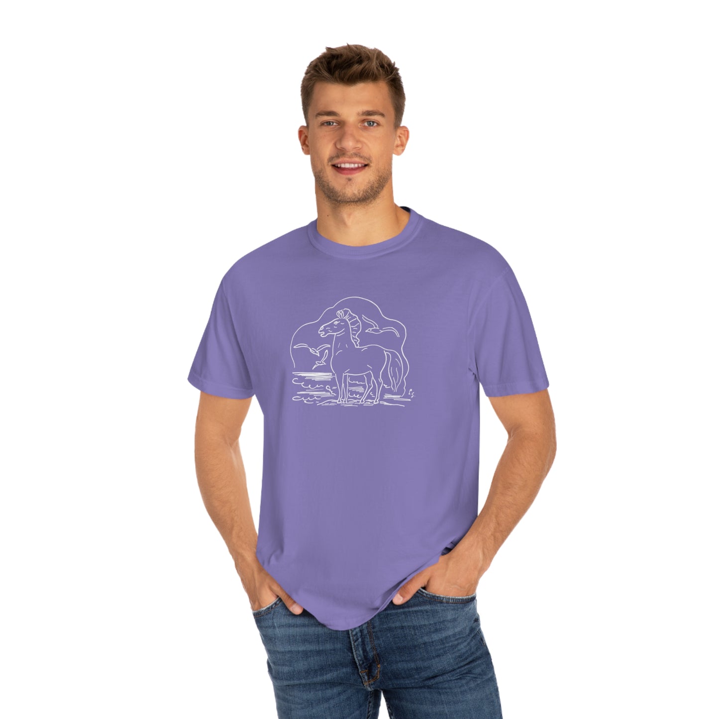 Horse on the Beach Comfort Colors T-Shirt