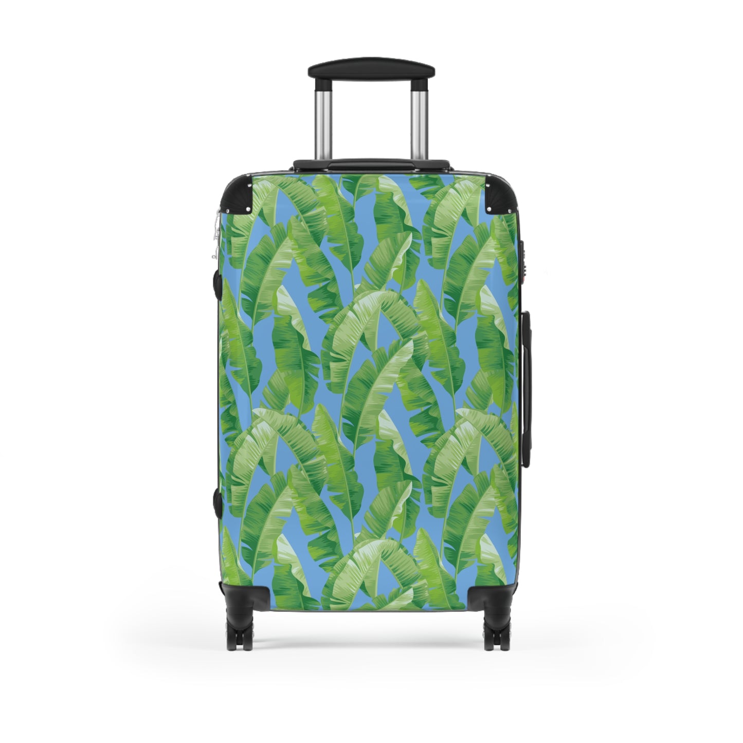 Banana Leaf on Blue Suitcases