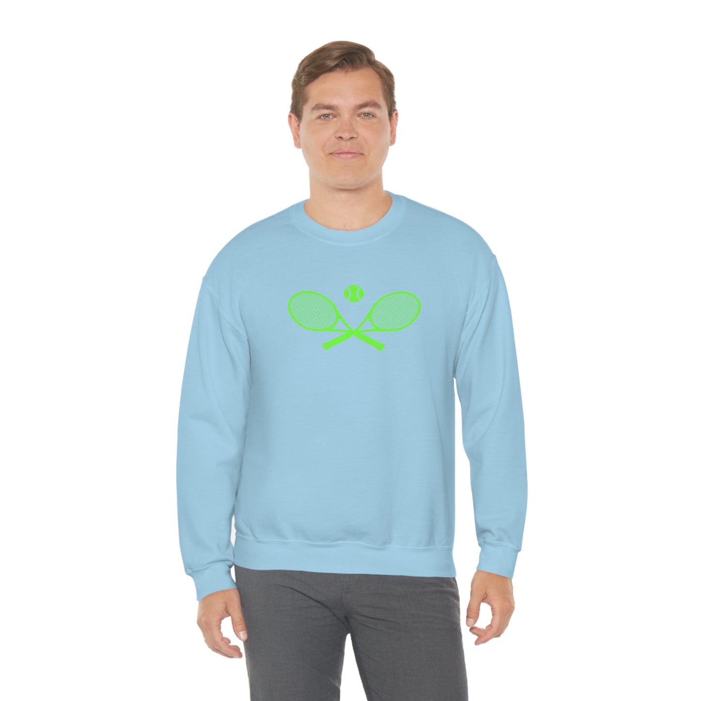 Preppy Lime Green Tennis Sweatshirt