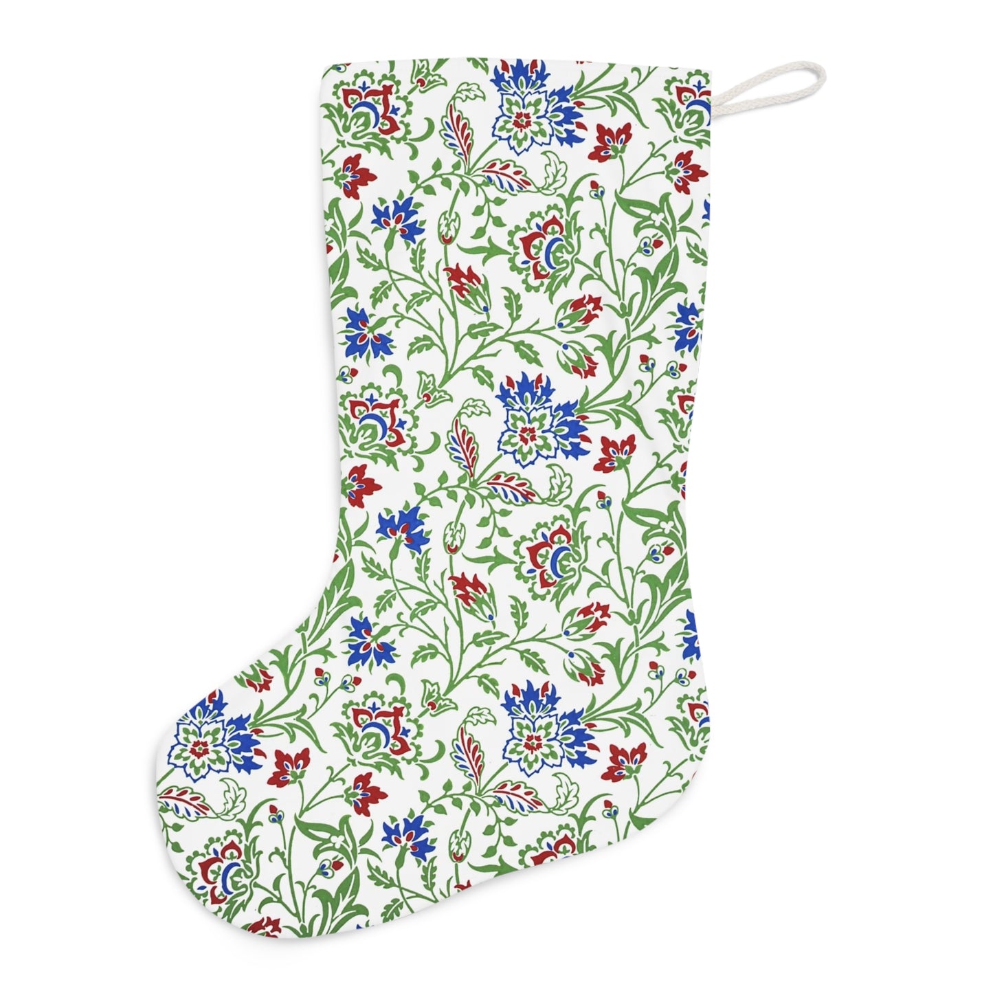 Floral Print Christmas Stocking
