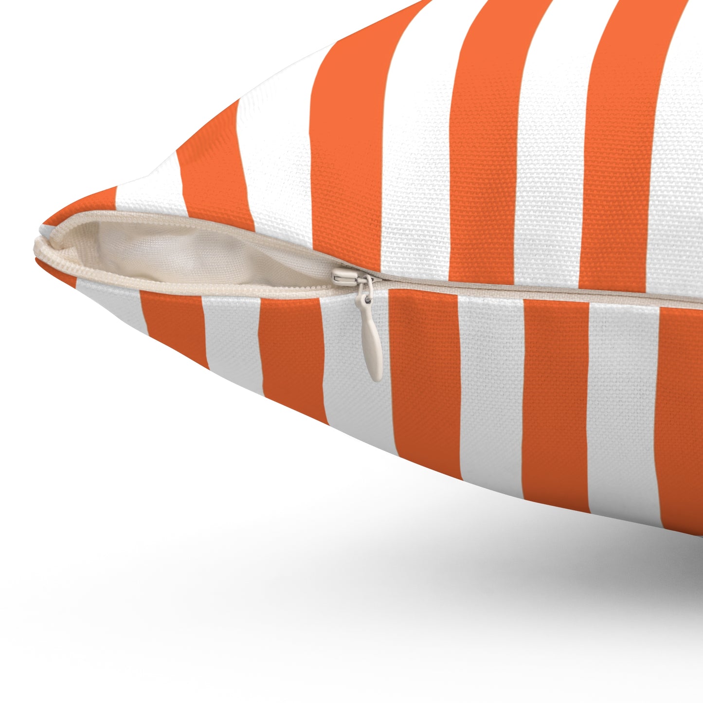 Orange Striped Pillows