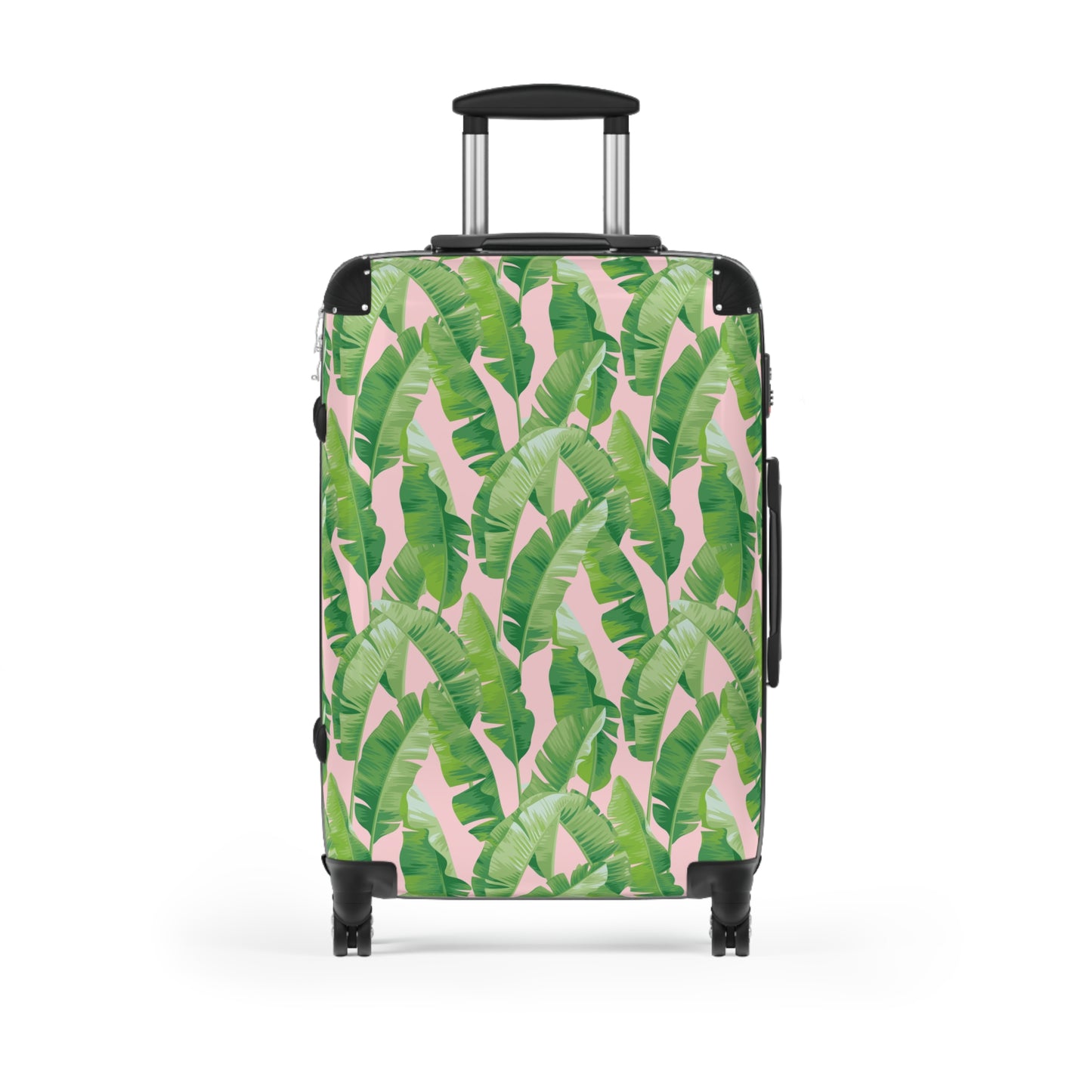 Banana Leaf on Light Pink Suitcases
