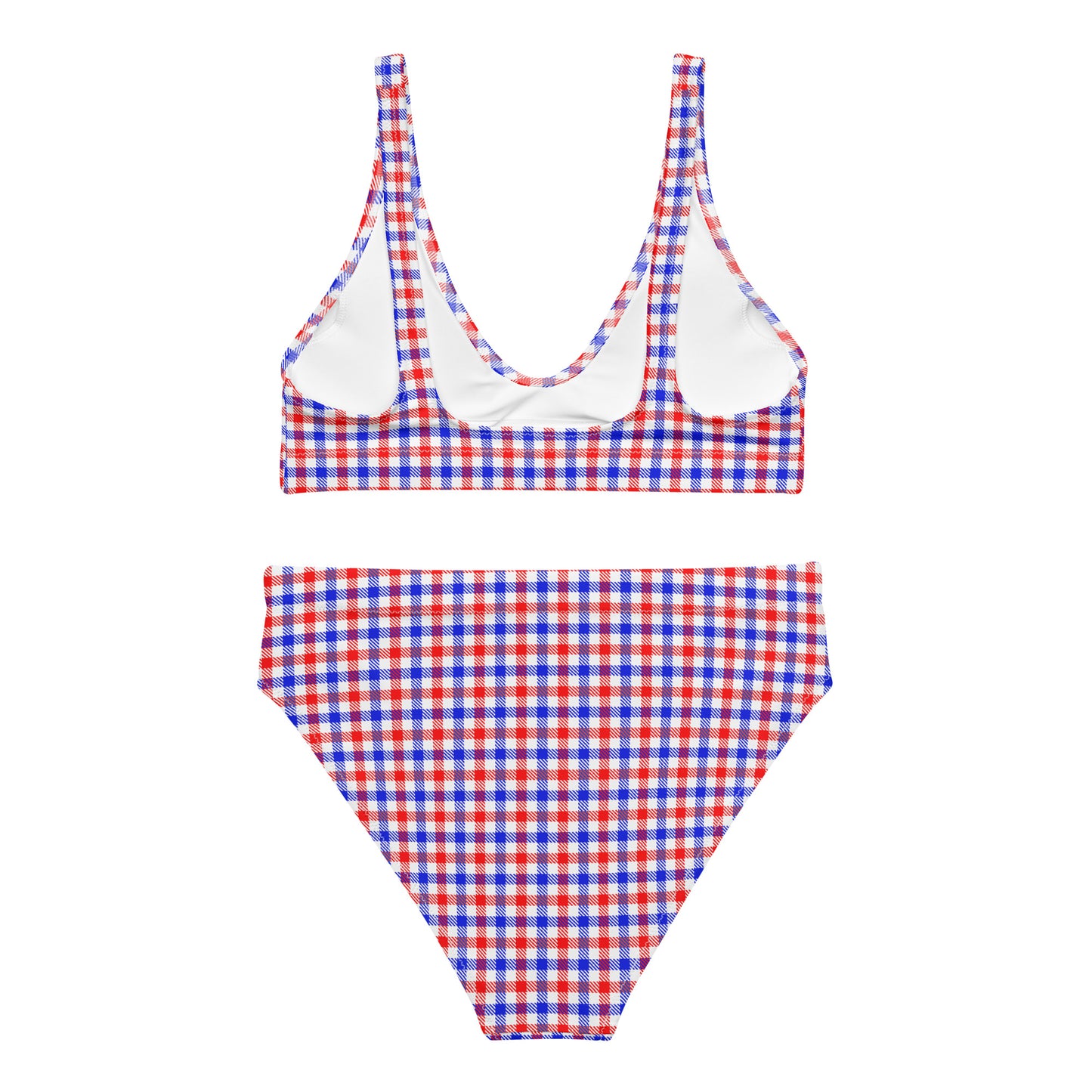 Red White Blue Houndstooth Bikini