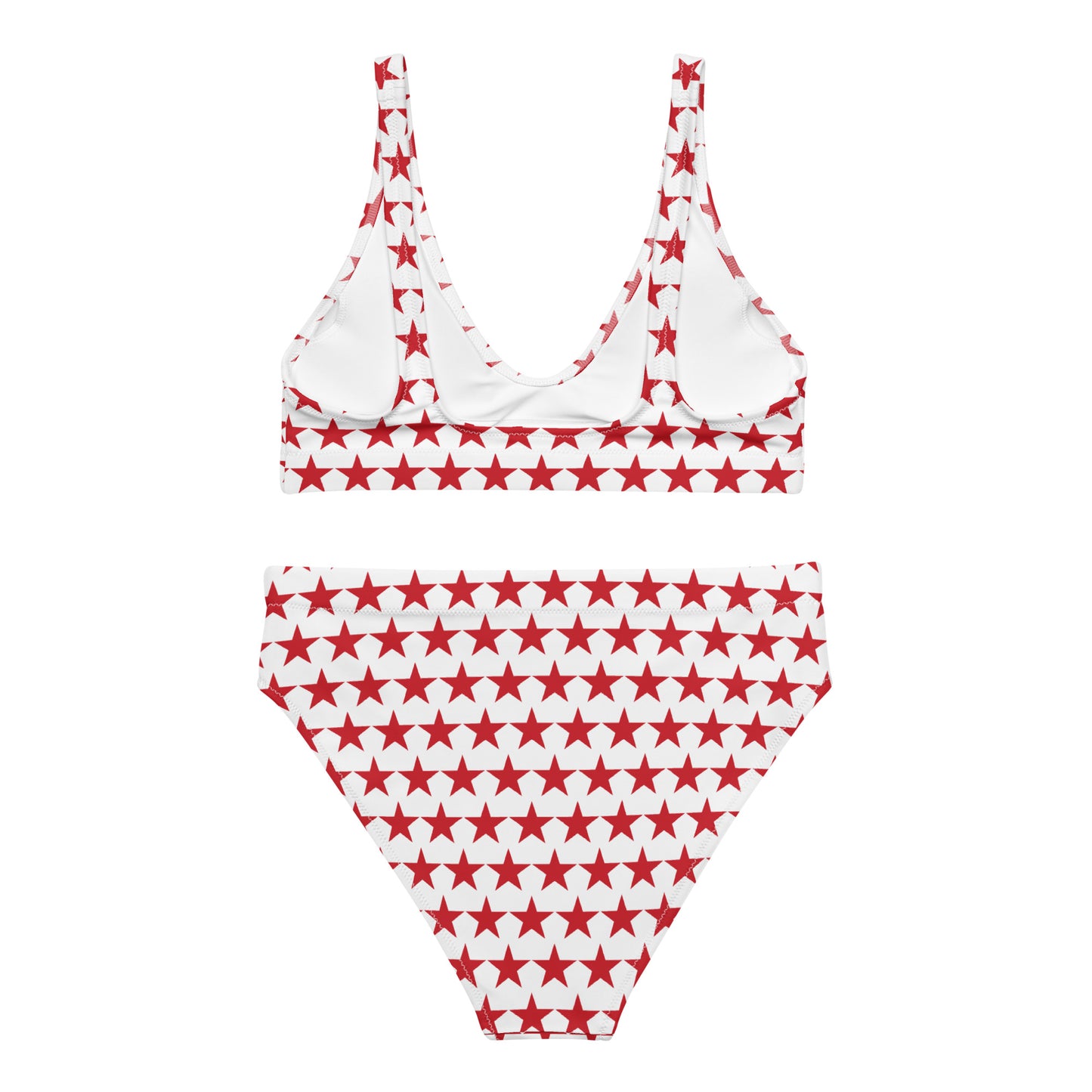Red Star Print Bikini