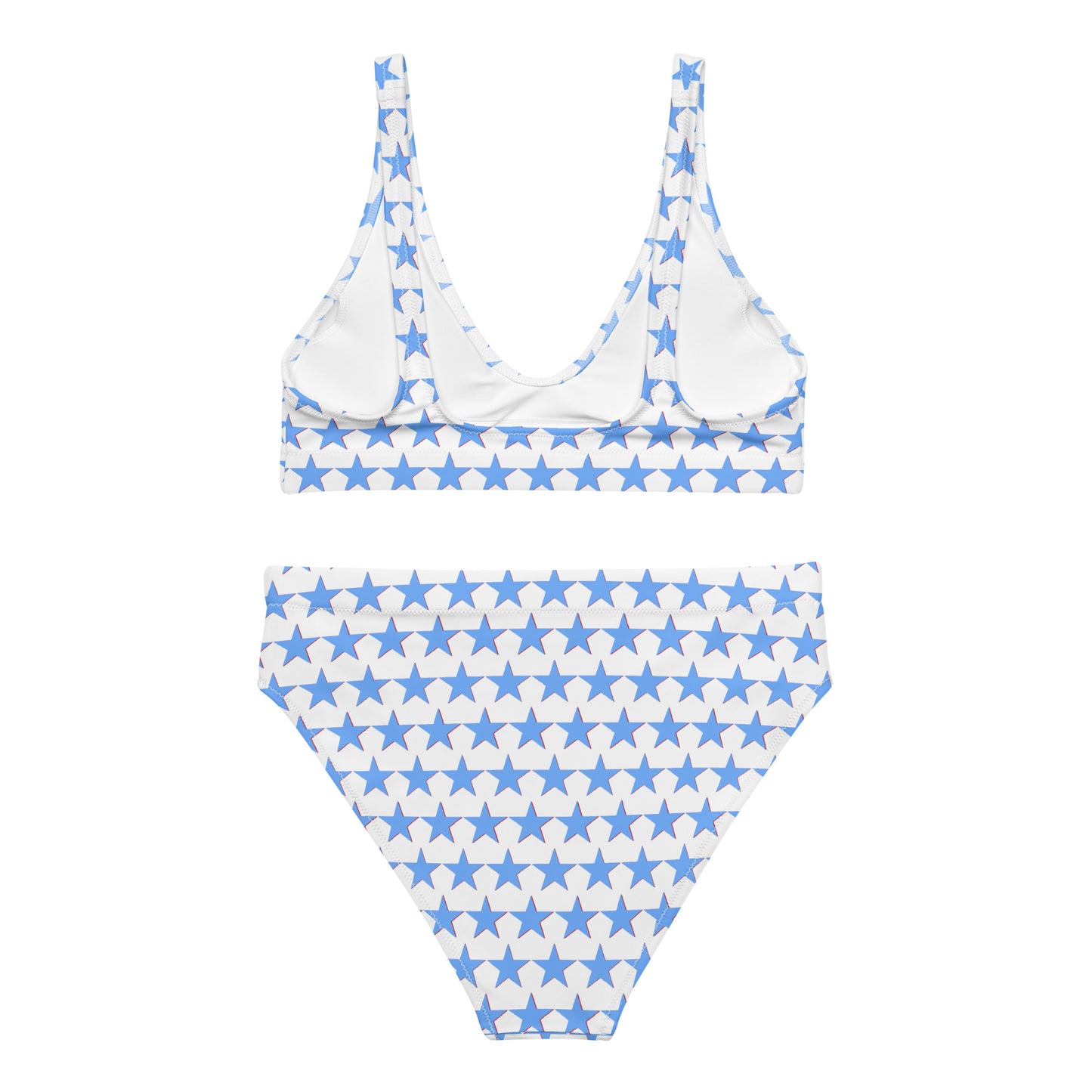 Blue Star Print Bikini
