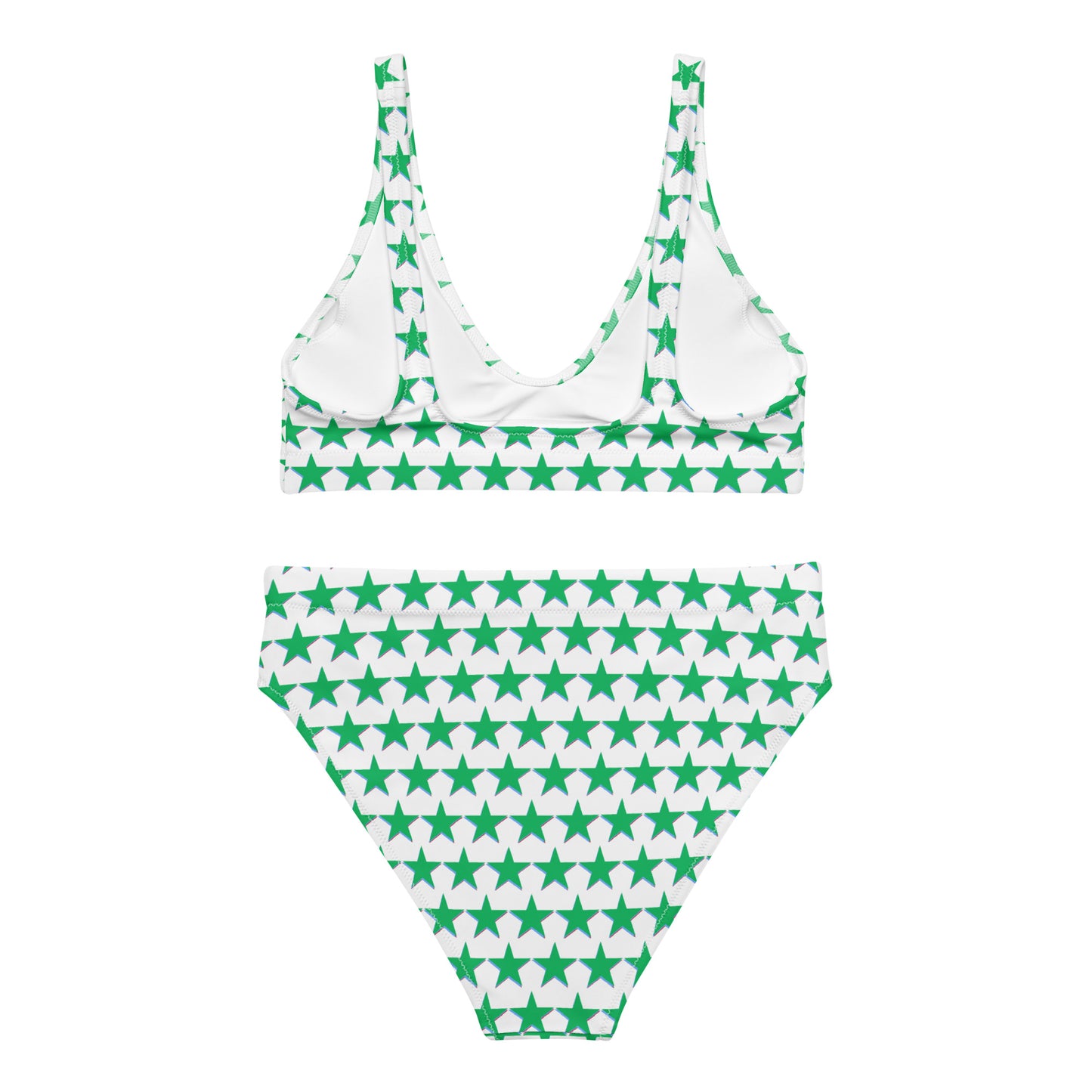 Green Star Print Bikini