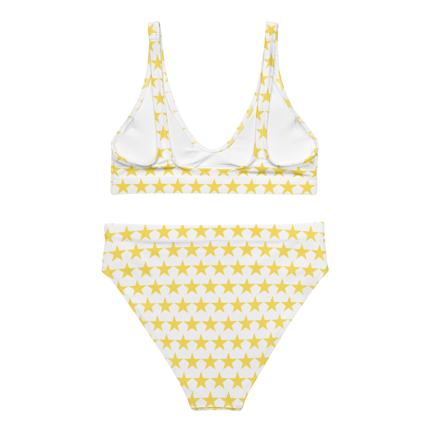 Yellow Star Print Bikini