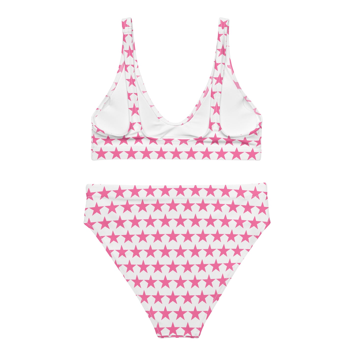 Pink Star Print Bikini