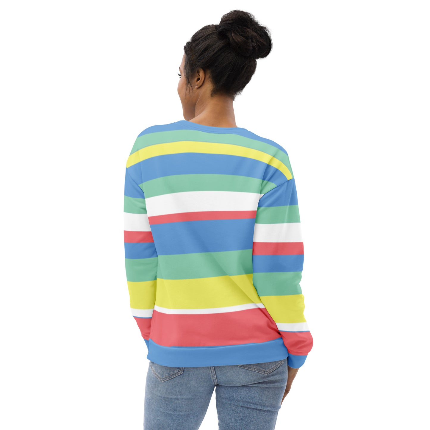 Nostalgic Summer Striped Sweatshirt