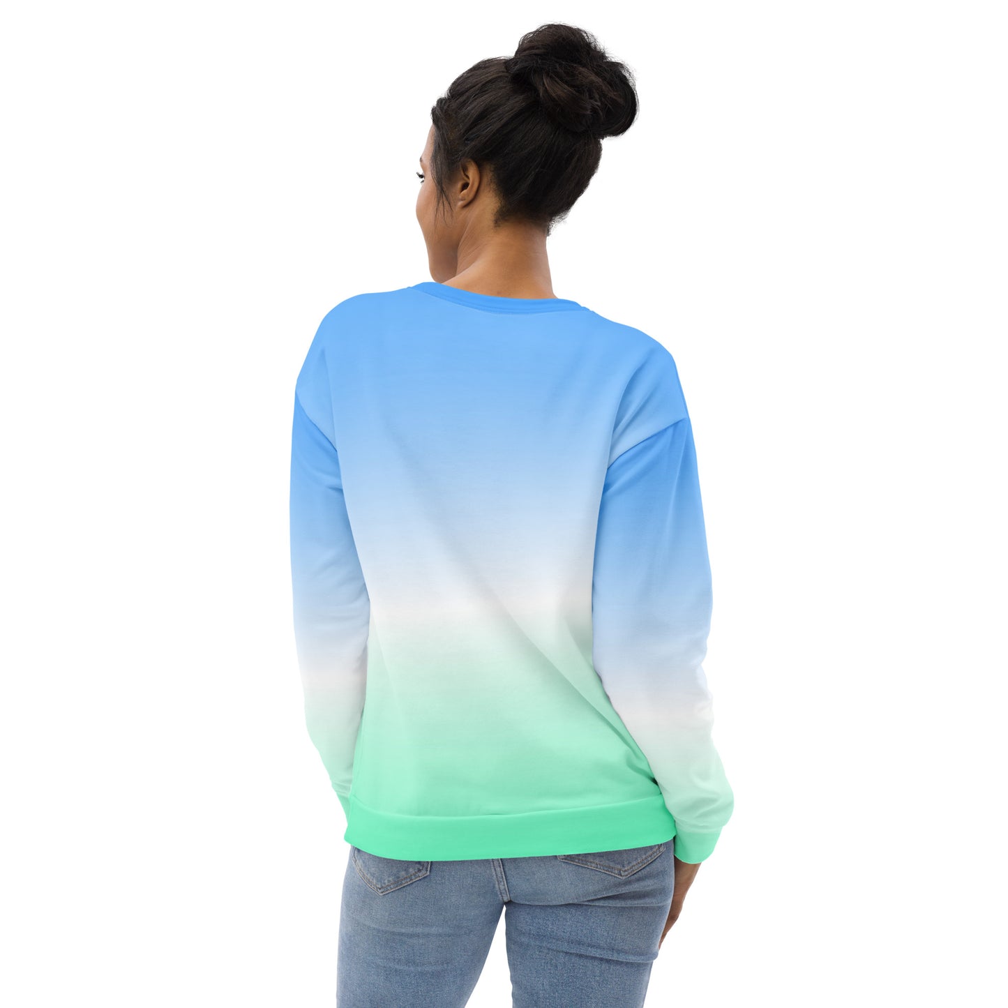 Blue and Green Ombre Sweatshirt