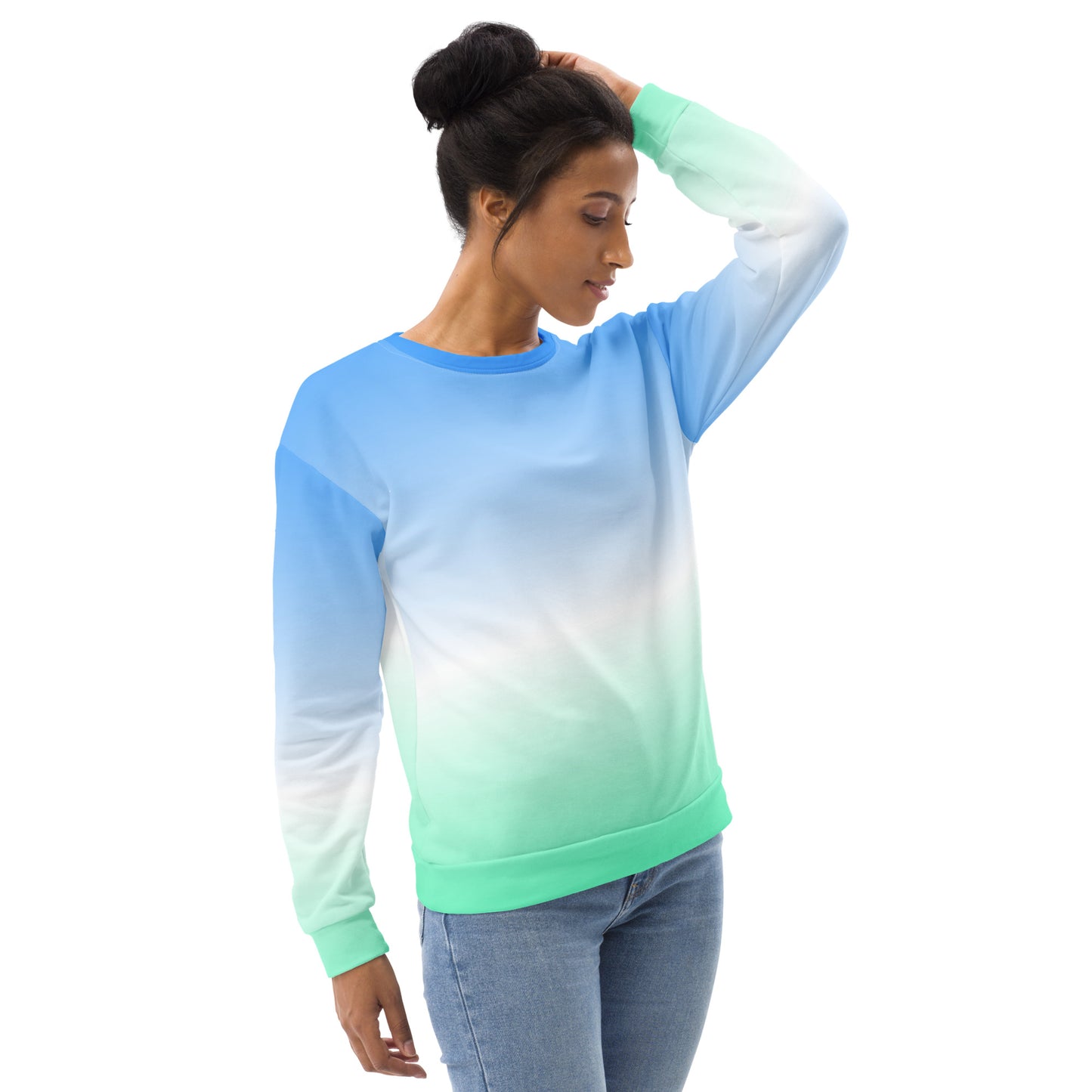 Blue and Green Ombre Sweatshirt