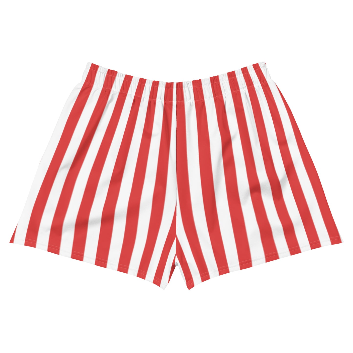 Preppy Red Striped Shorts