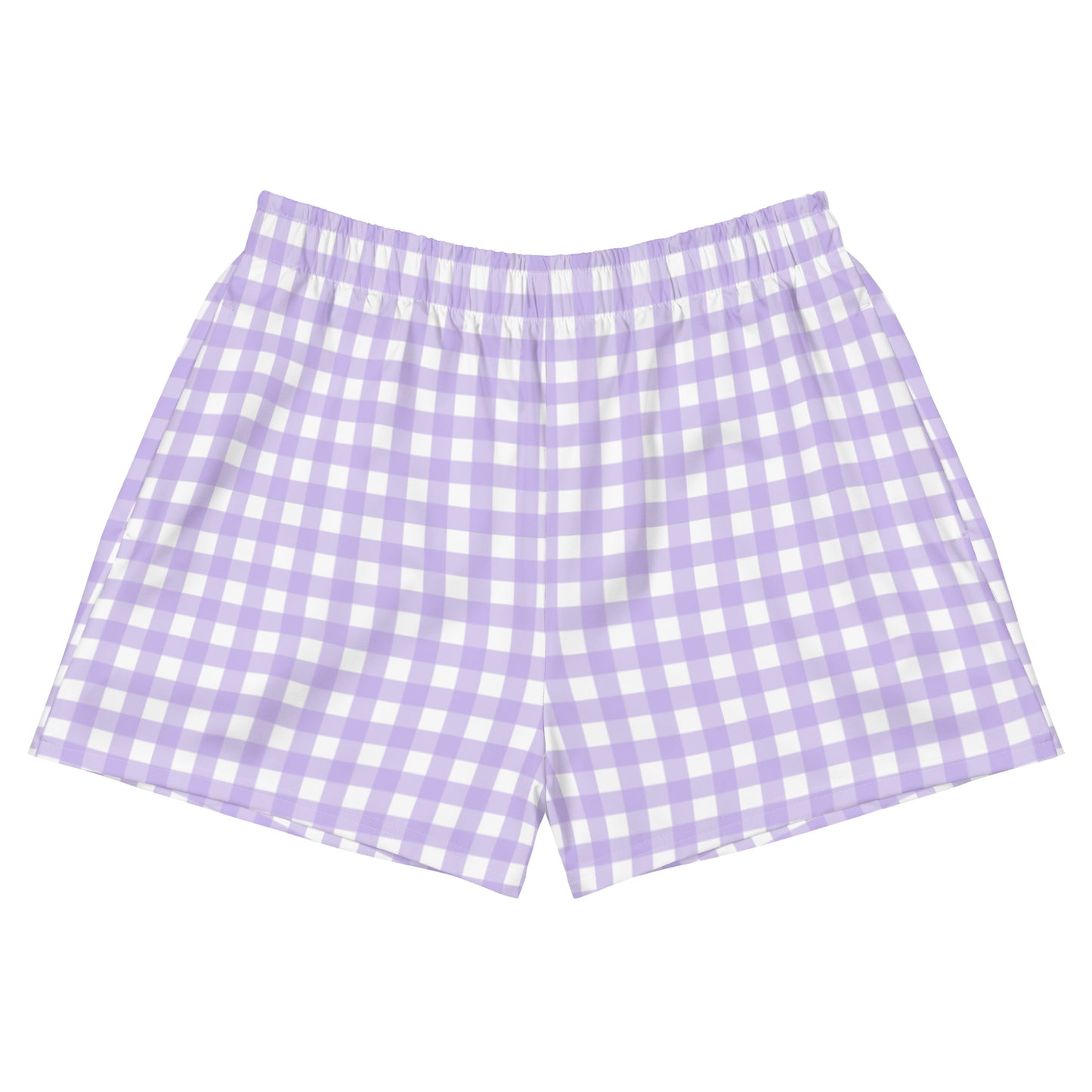 Preppy Purple Gingham Shorts