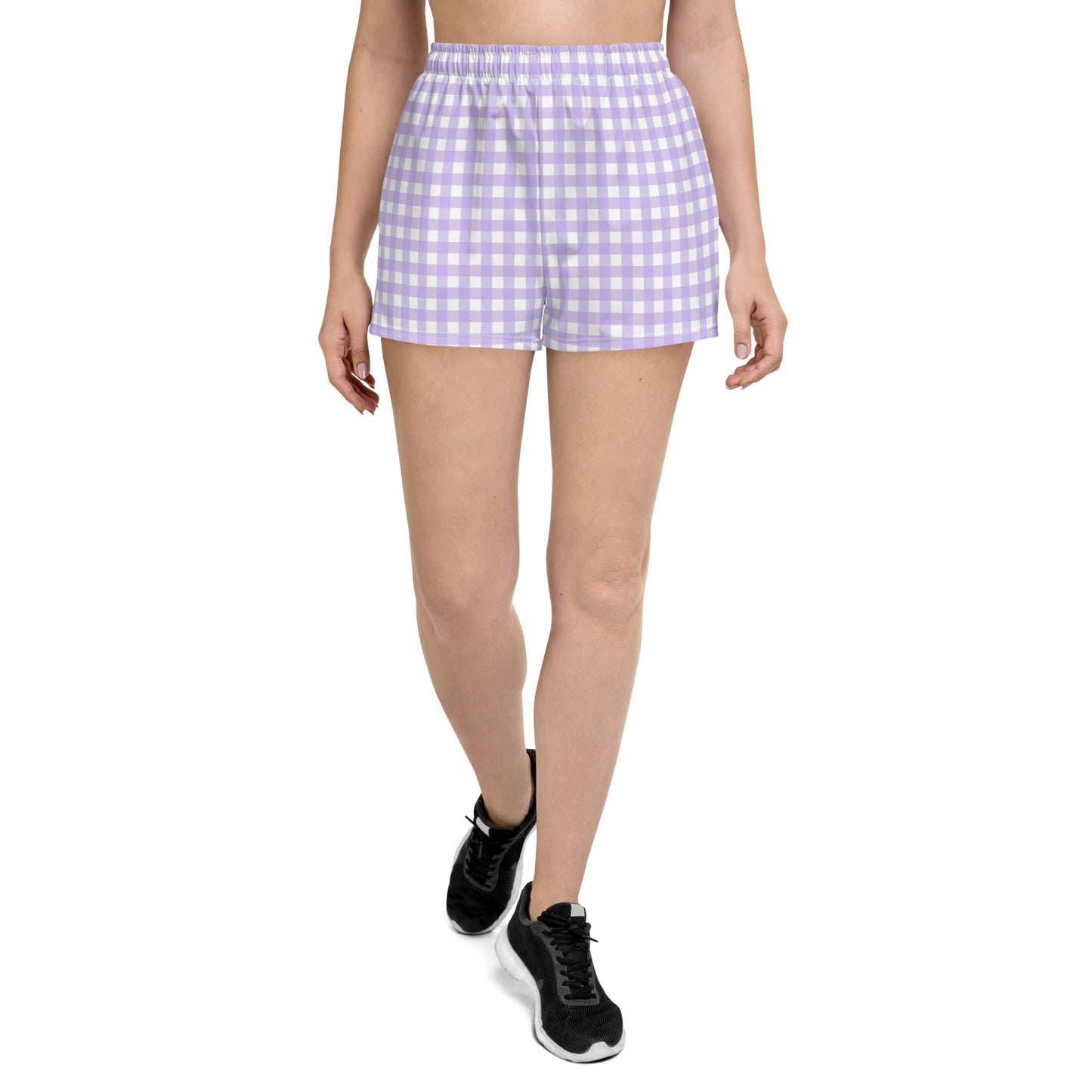 Preppy Purple Gingham Shorts