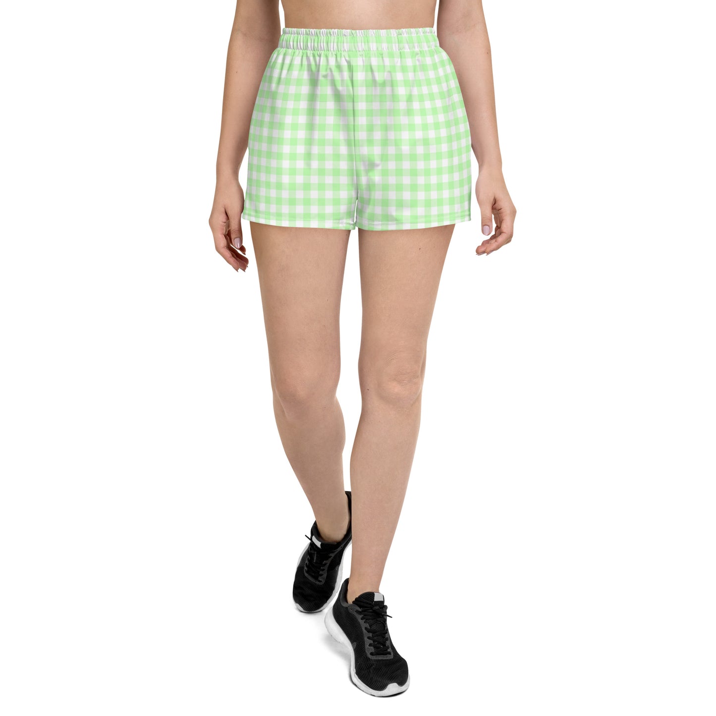 Preppy Green Gingham Shorts