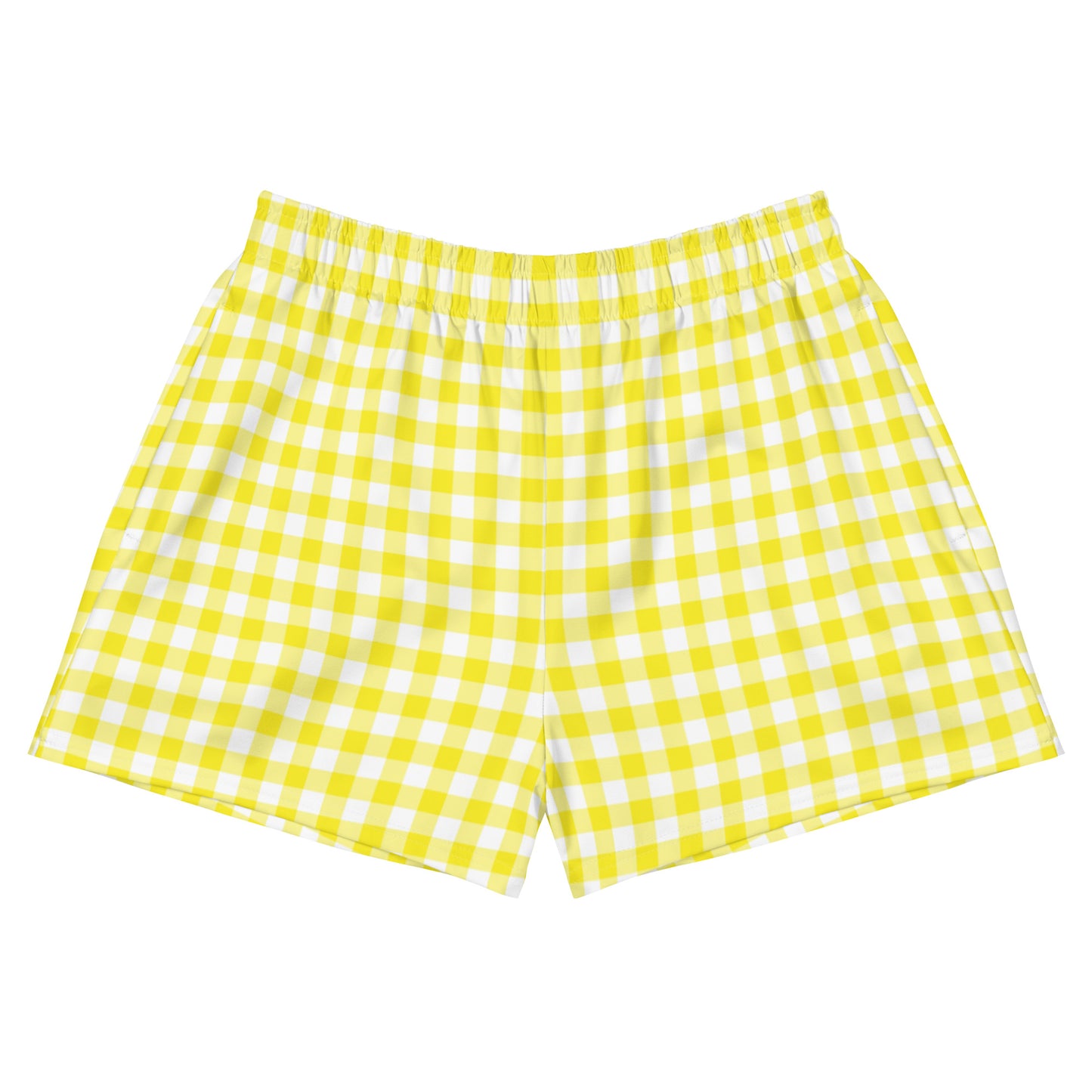 Preppy Yellow Gingham Shorts