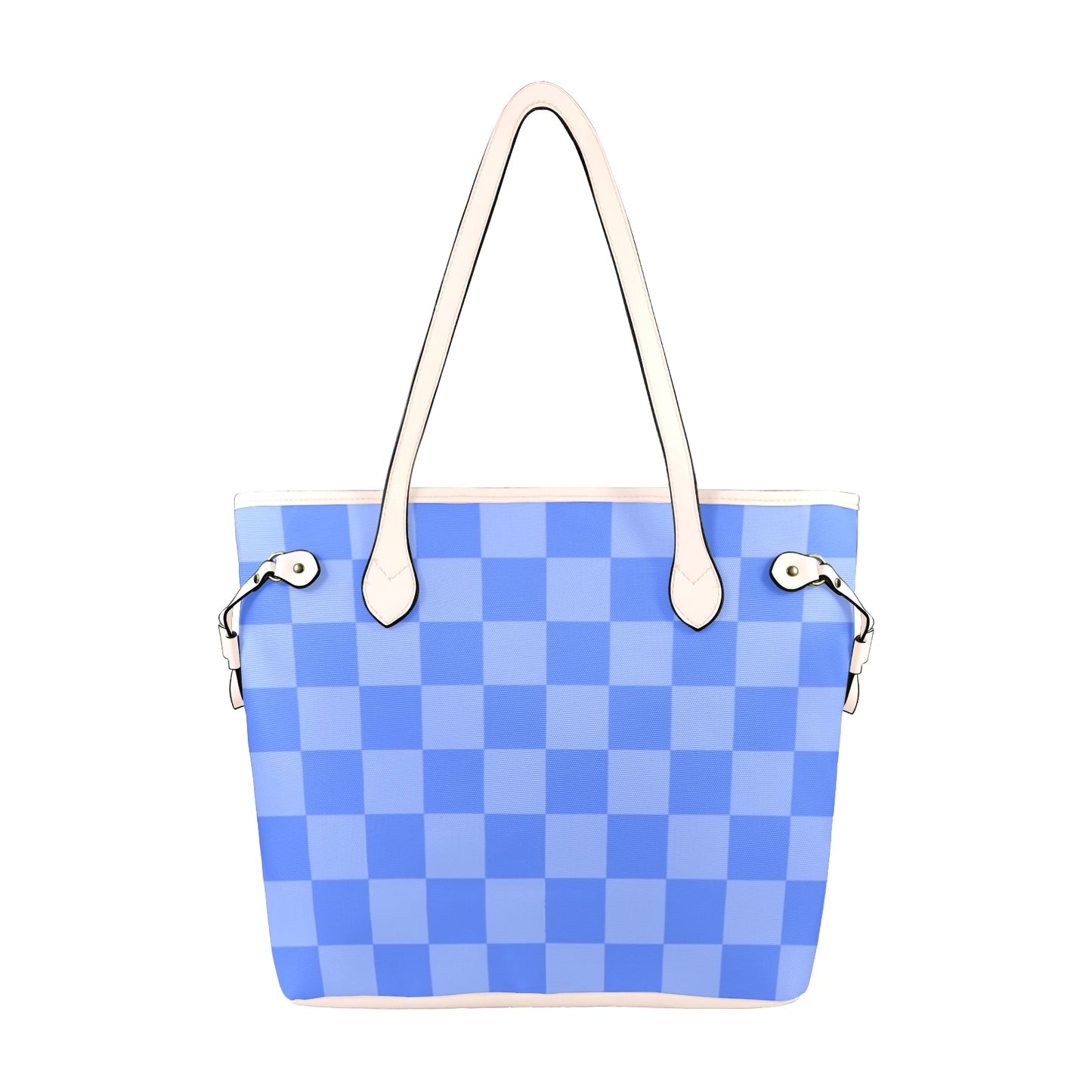 Blueberry Check Tote Bag