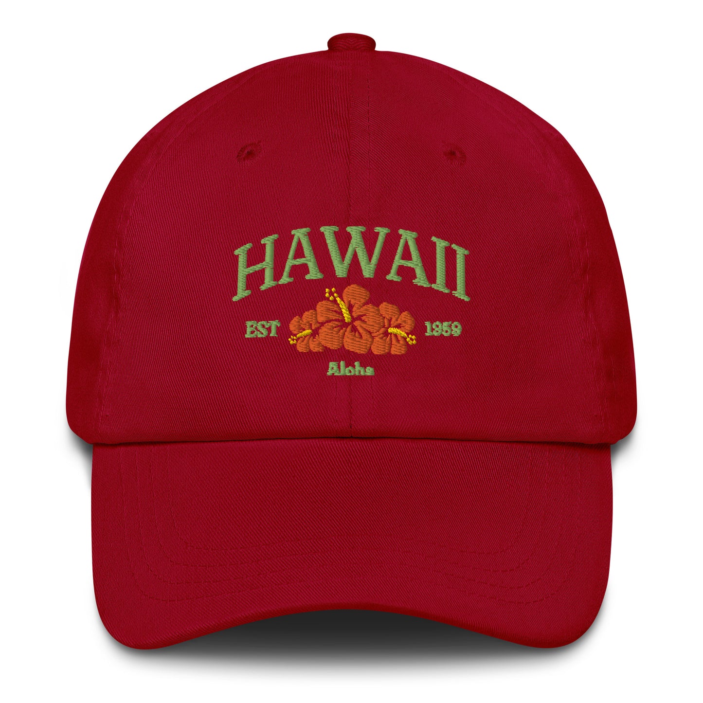 Hawaii Green/Orange Baseball Cap