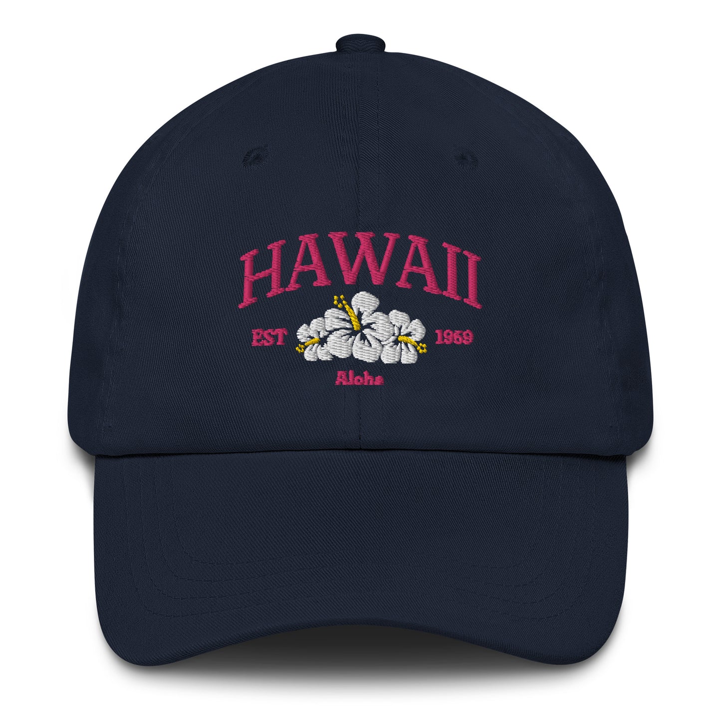 Hawaii Pink/White Baseball Cap