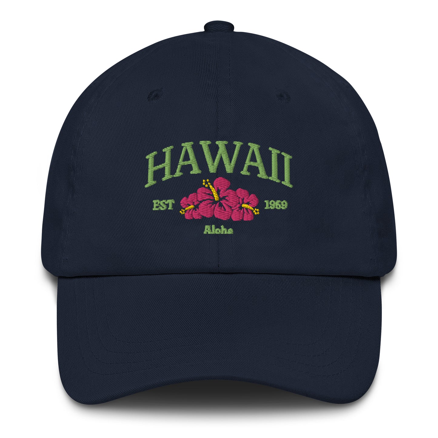 Hawaii Green/Pink Baseball Cap
