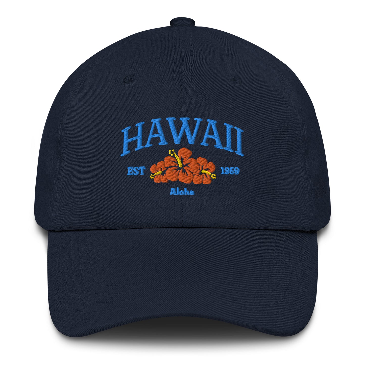 Hawaii Blue/Orange Baseball Cap