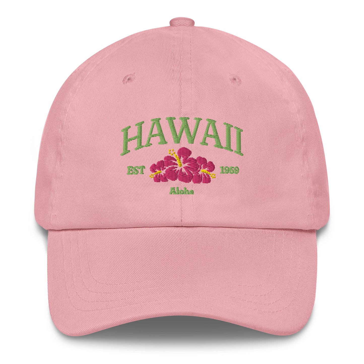 Hawaii Green/Pink Baseball Cap