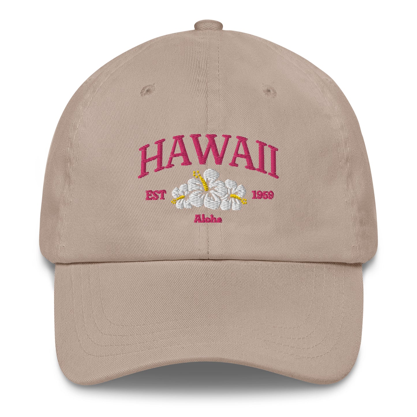 Hawaii Pink/White Baseball Cap