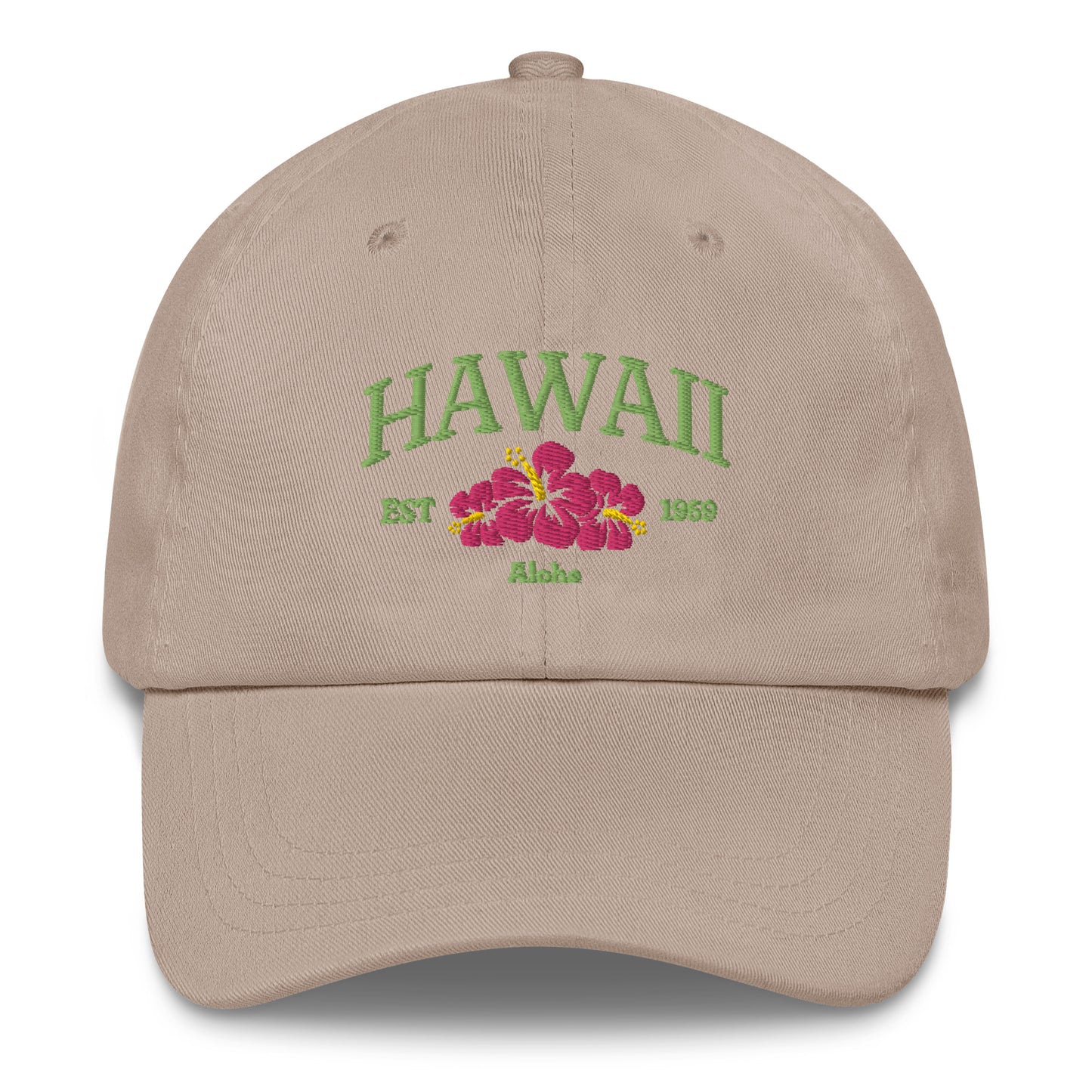 Hawaii Green/Pink Baseball Cap