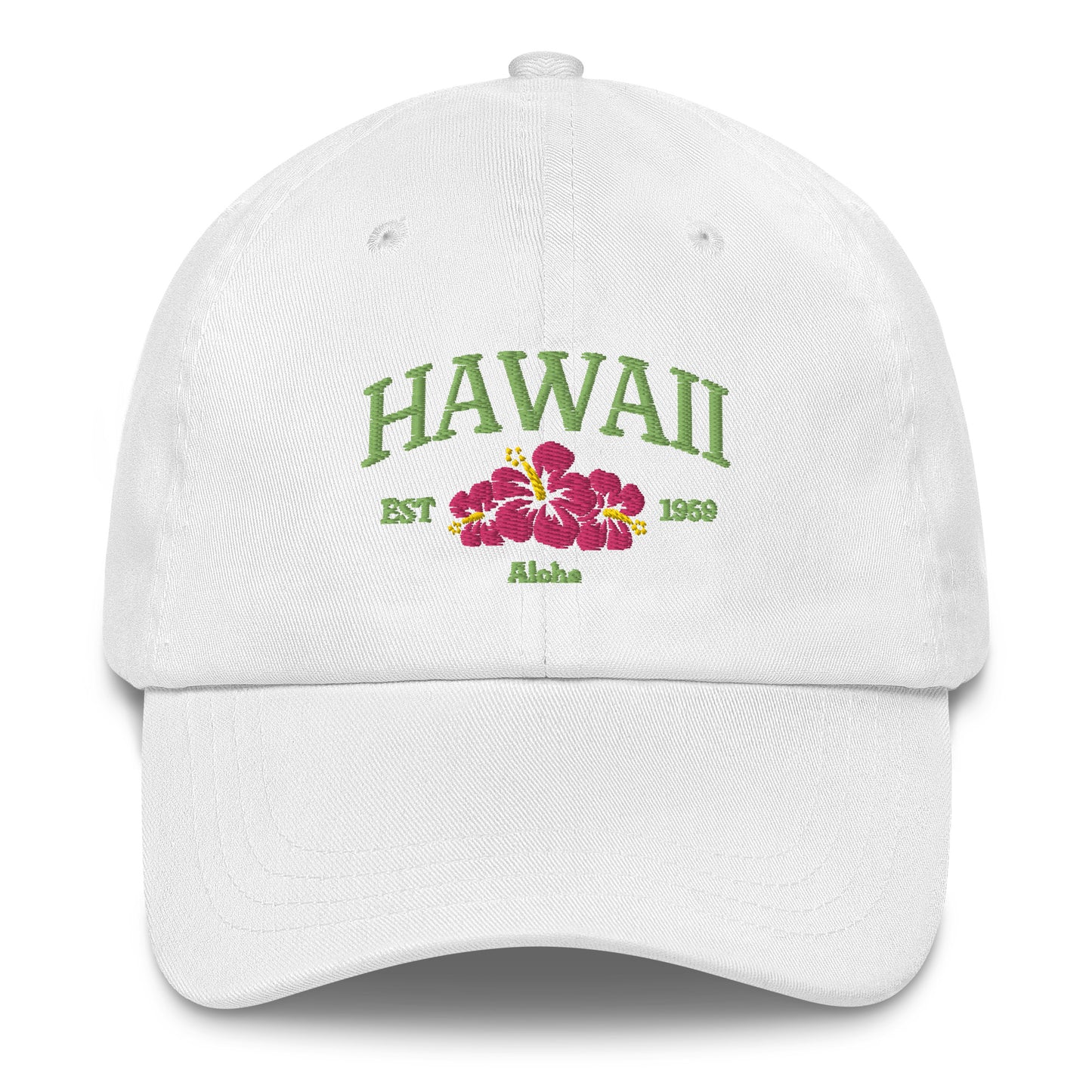 Hawaii Green/Pink Baseball Cap