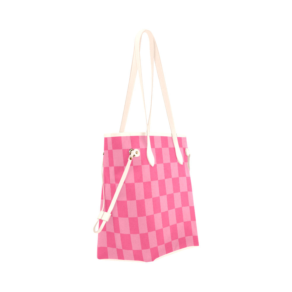 Strawberry Check Tote Bag