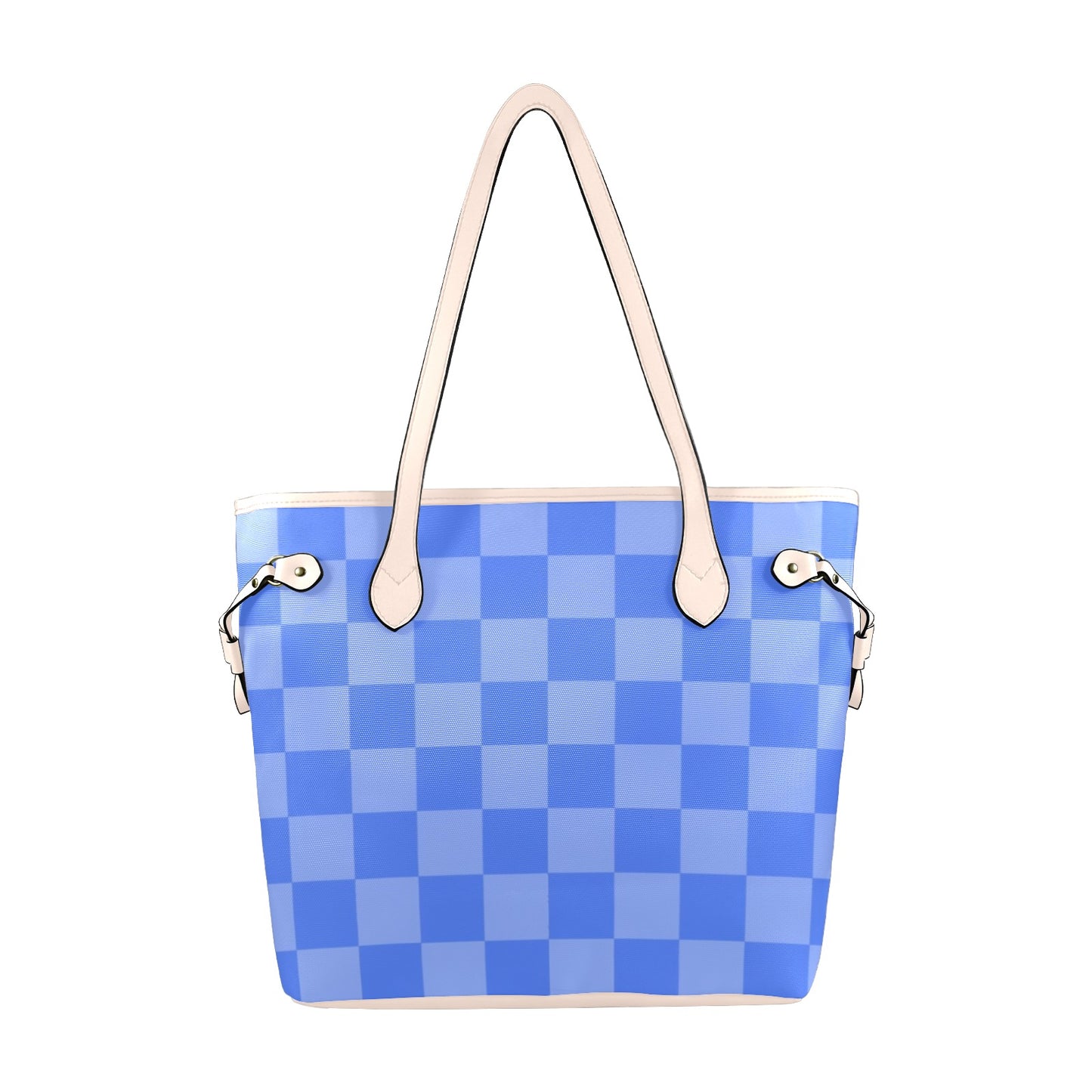 Blueberry Check Tote Bag