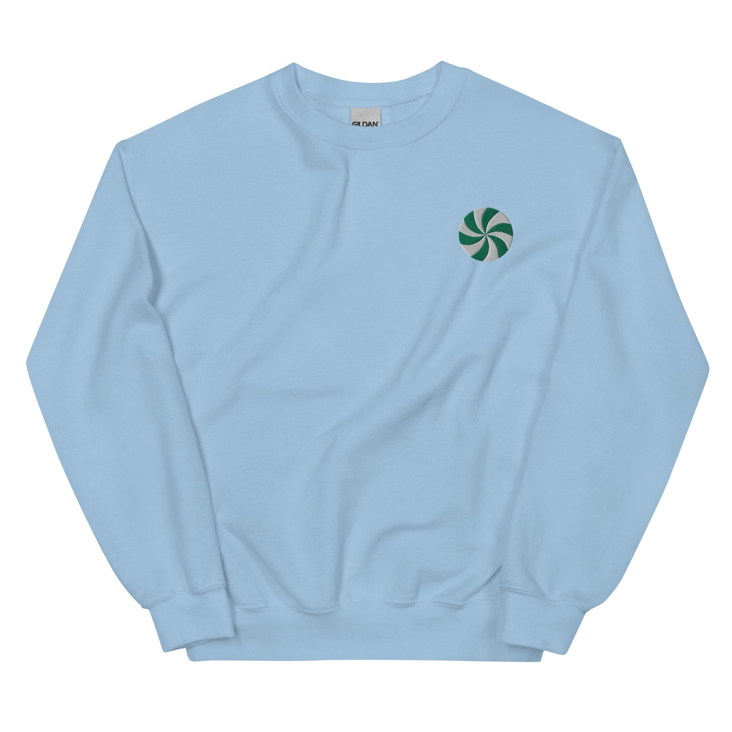 Green Peppermint Embroidered Sweatshirt