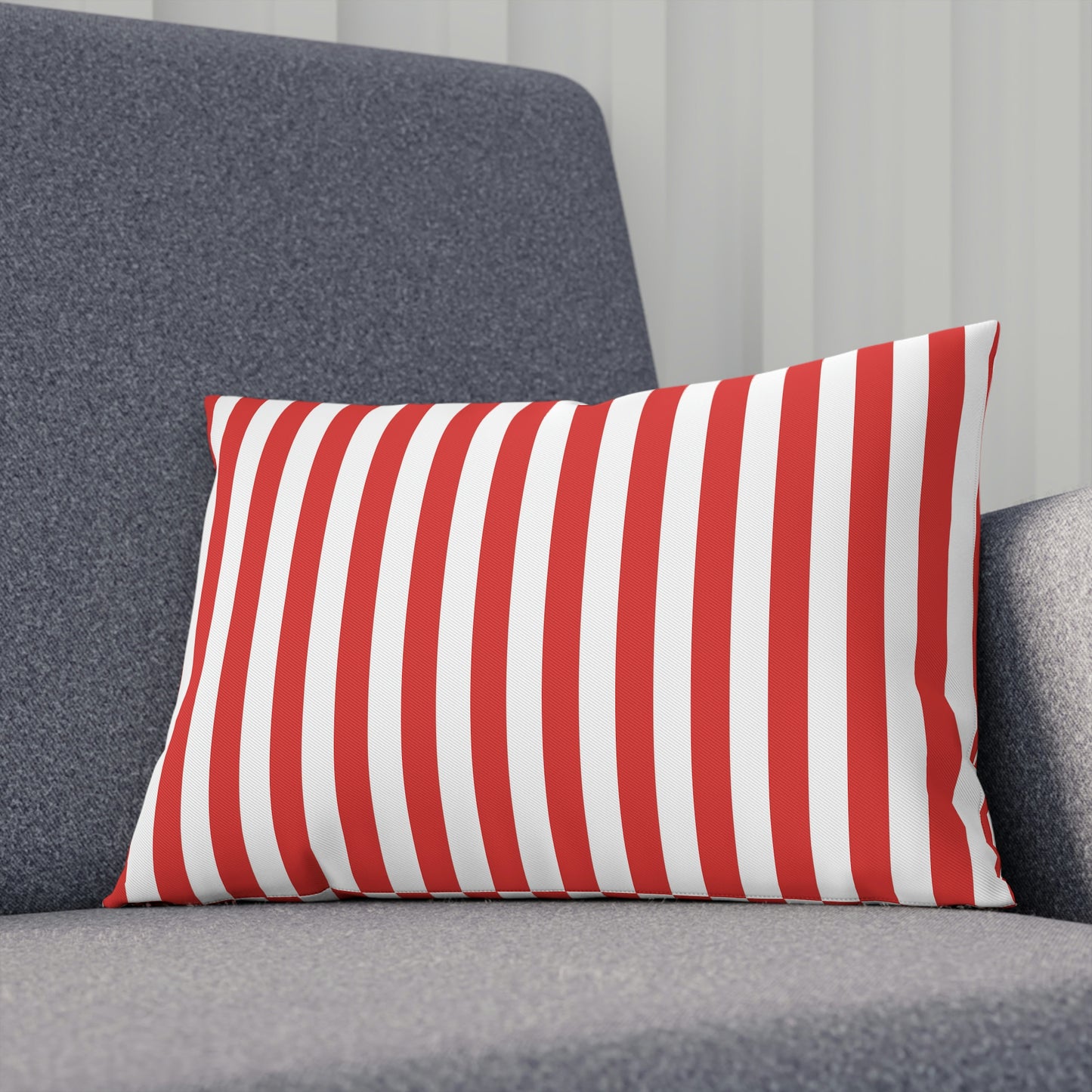 Red Striped Pillows
