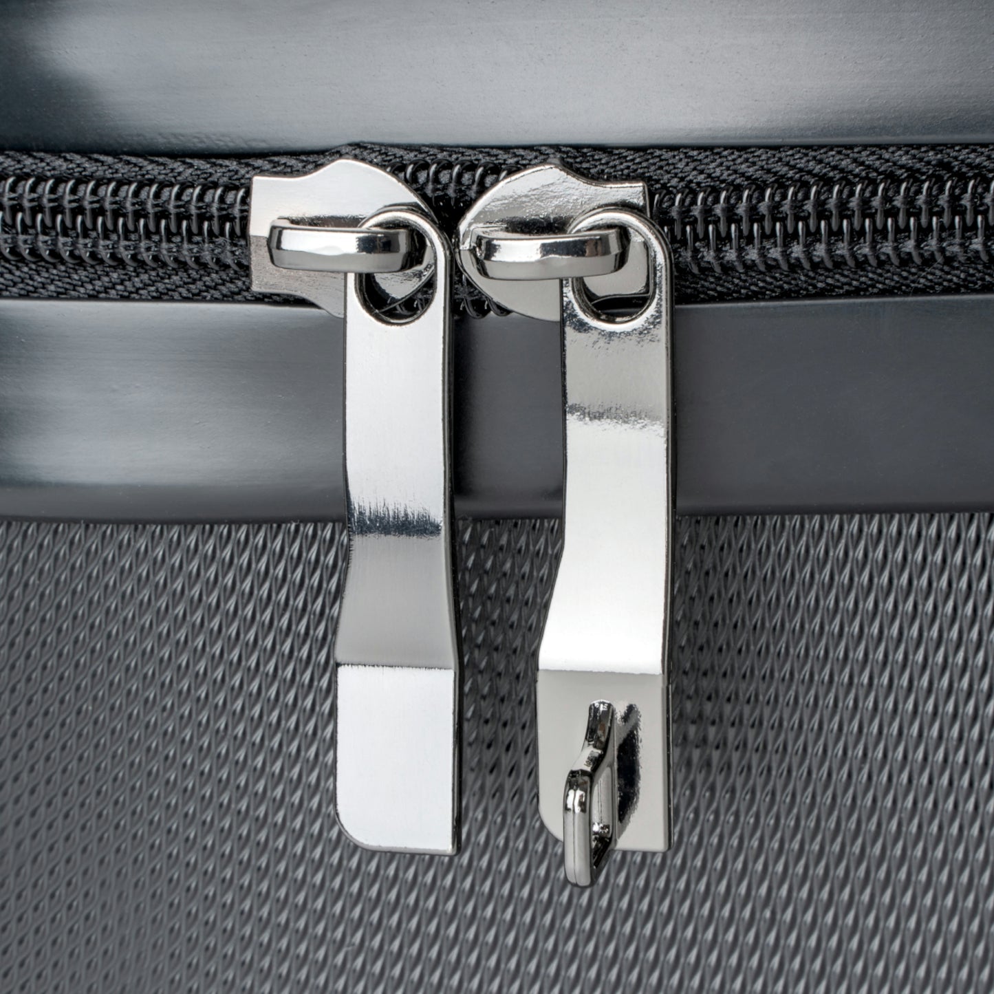 Orange Check Print Suitcase