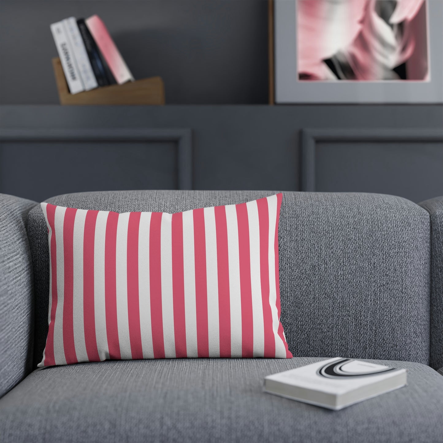 Pink Striped Pillows