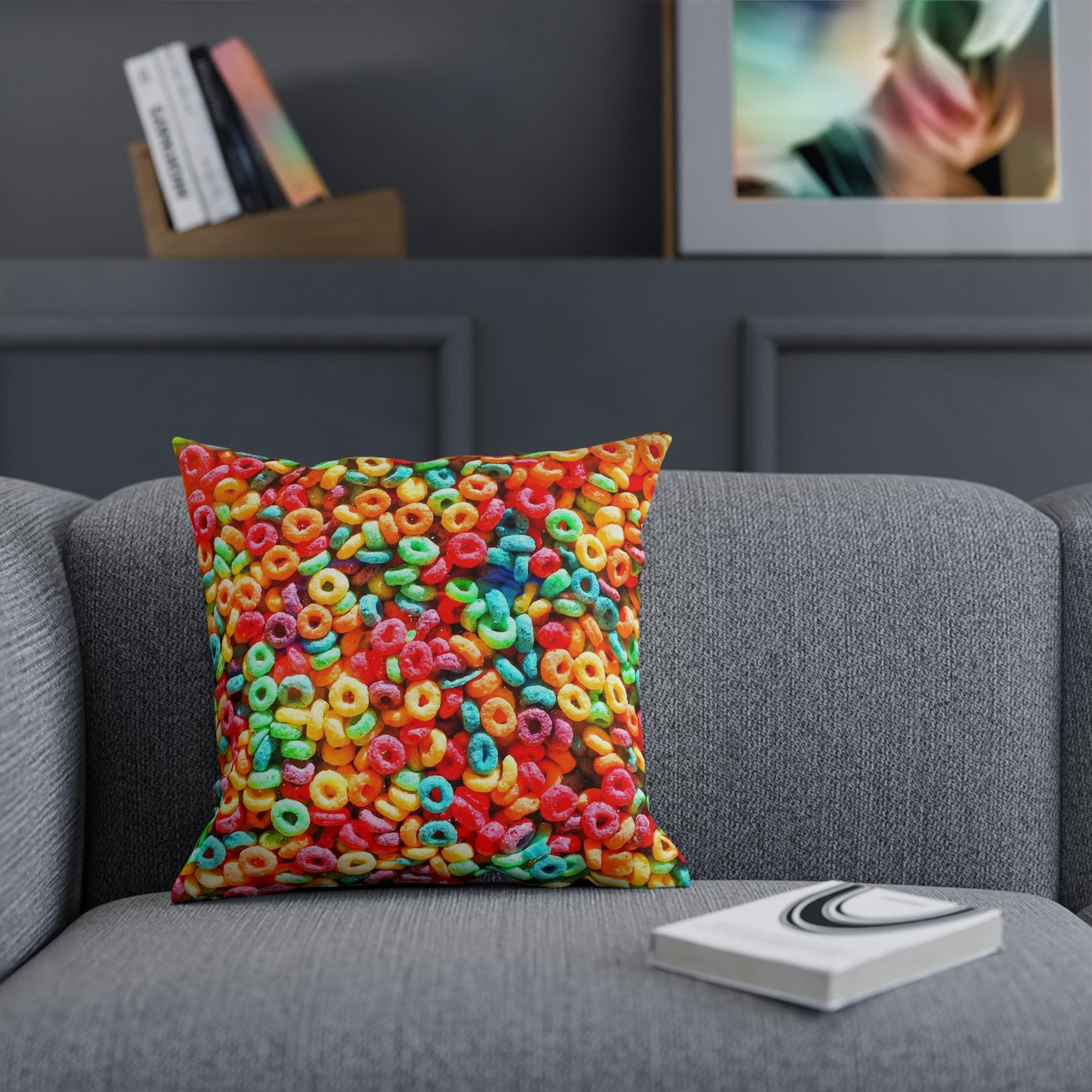 Rainbow Cereal Pillow