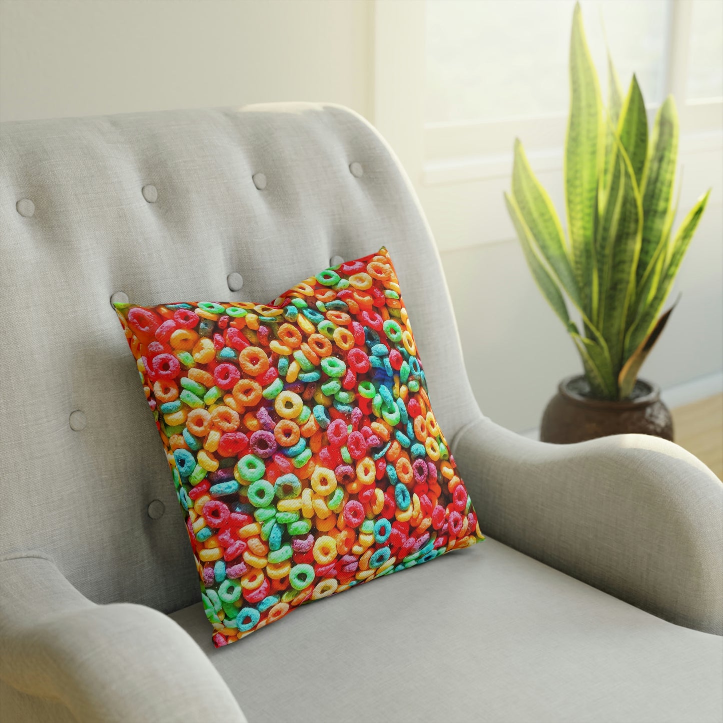 Rainbow Cereal Pillow