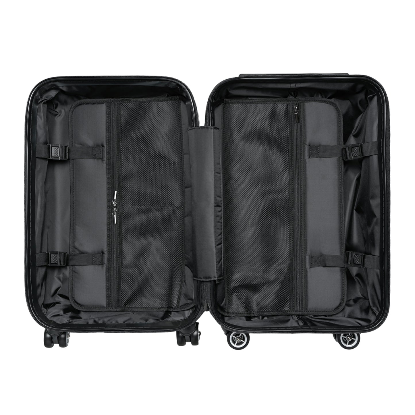 Orange Check Print Suitcase