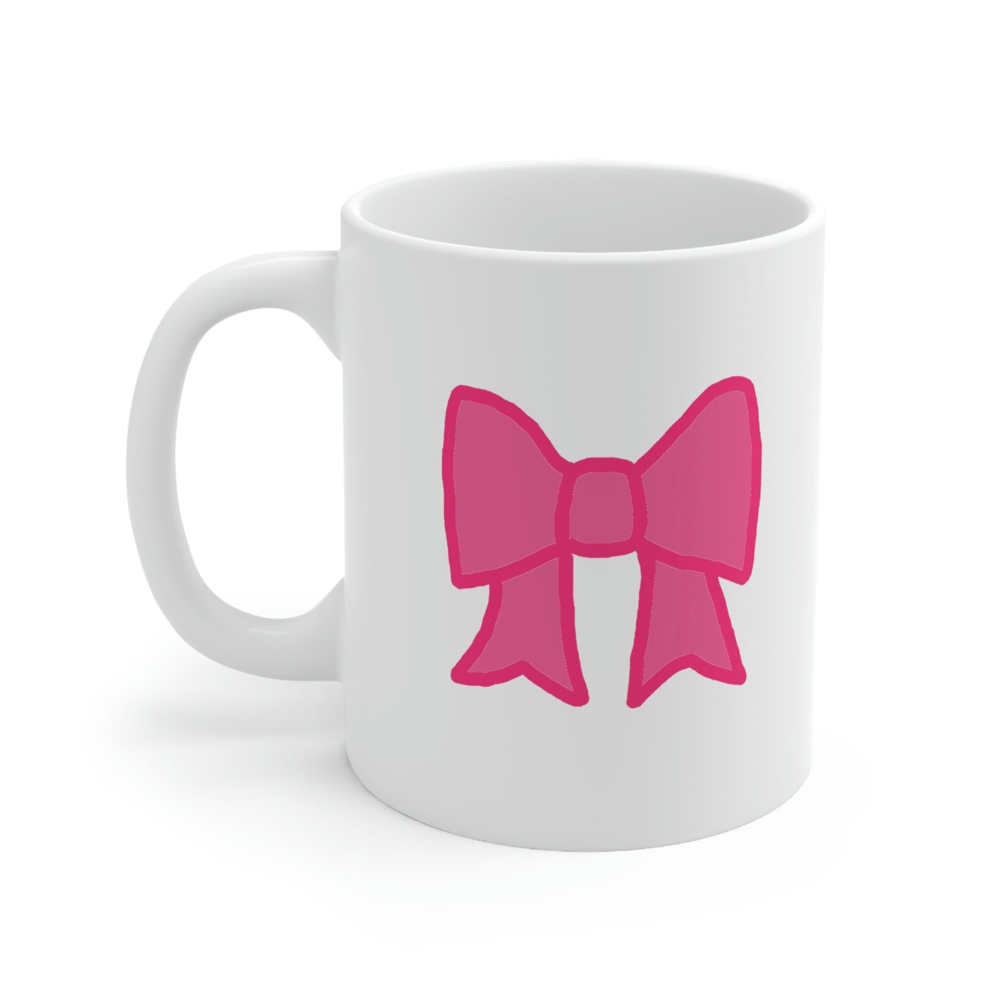 Preppy Pink Bow Mug
